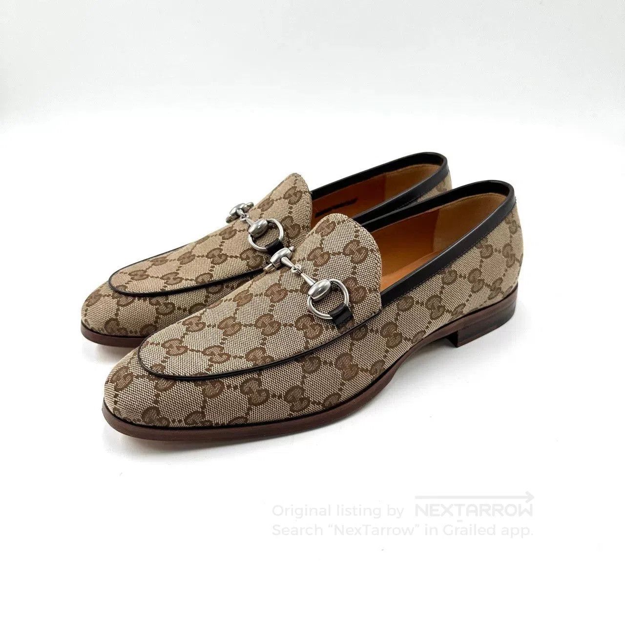 Gucci Gucci Monogram Round-Toe Loafers. Size US 6 / EU 39 - 1 Thumbnail
