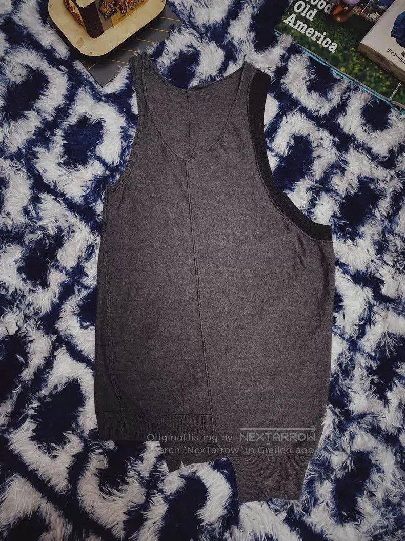 Yohji Yamamoto Washed grey vest