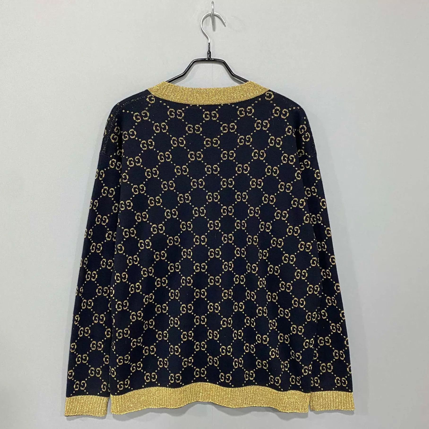 Gucci GUCCI GG gold thread print cardigan S Size S / US 4 / IT 40 - 3 Thumbnail
