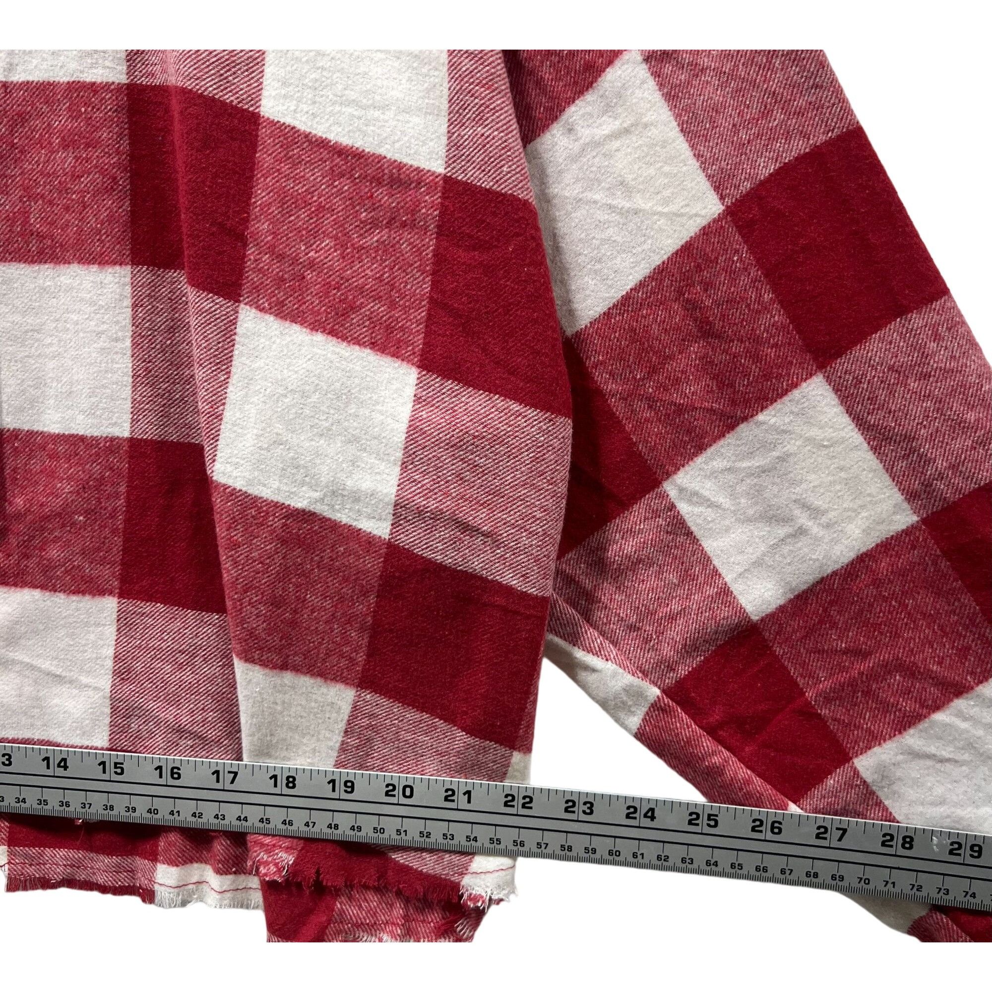 Other Rue + - Women's Long Sleeve Plaid Shirt - Red/White - 3X Size 3XL / US 20-22 - 5 Thumbnail