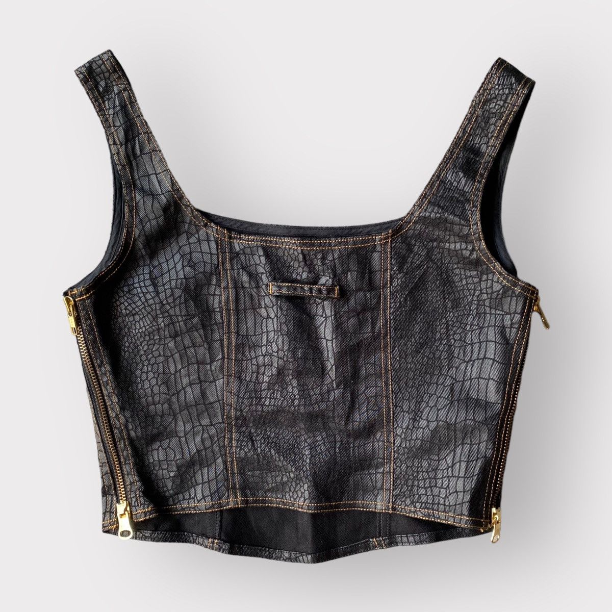 Jean Paul Gaultier JPG Reptile Print Corset Size M / US 6-8 / IT 42-44 - 3 Thumbnail