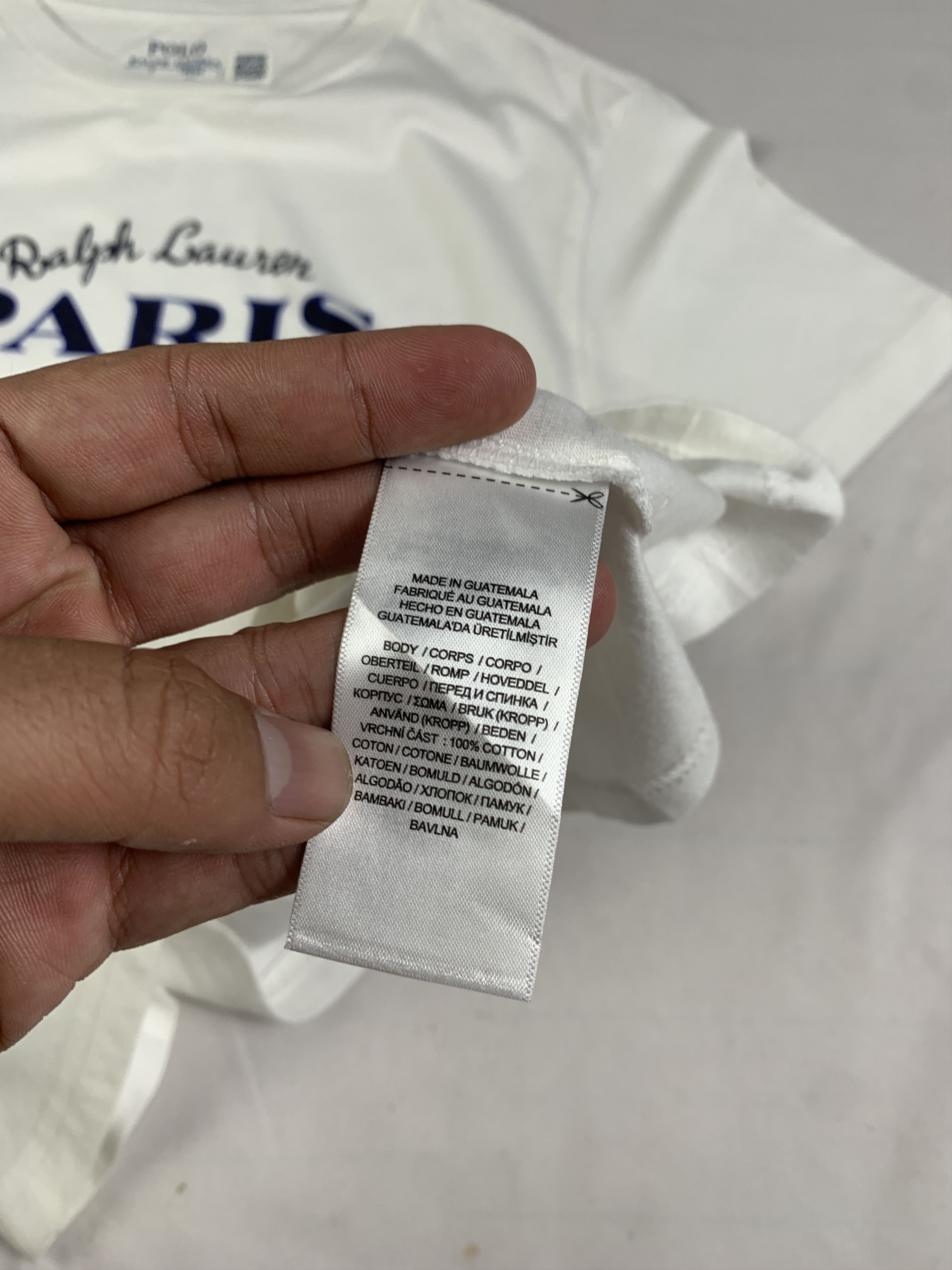 Polo Ralph Lauren Polo by Ralph Lauren White Royal Logo Baby Tee (S) Size S / US 4 / IT 40 - 9 Thumbnail