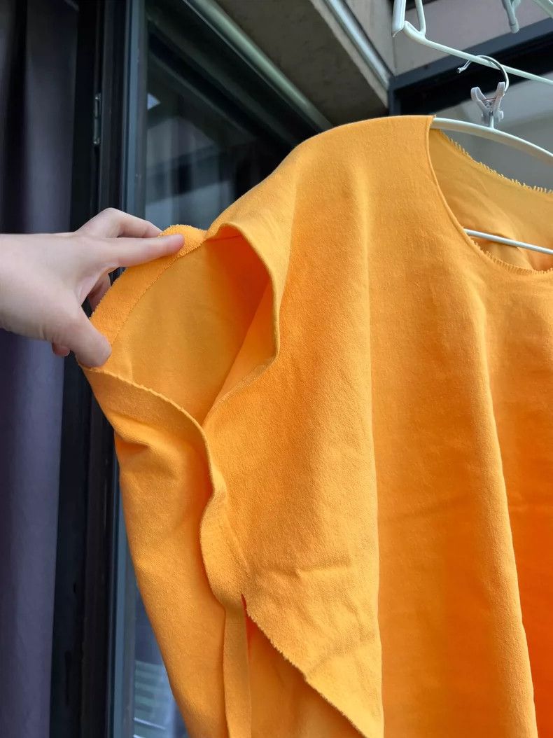 Issey Miyake size:2 Yellow main line balloon dress