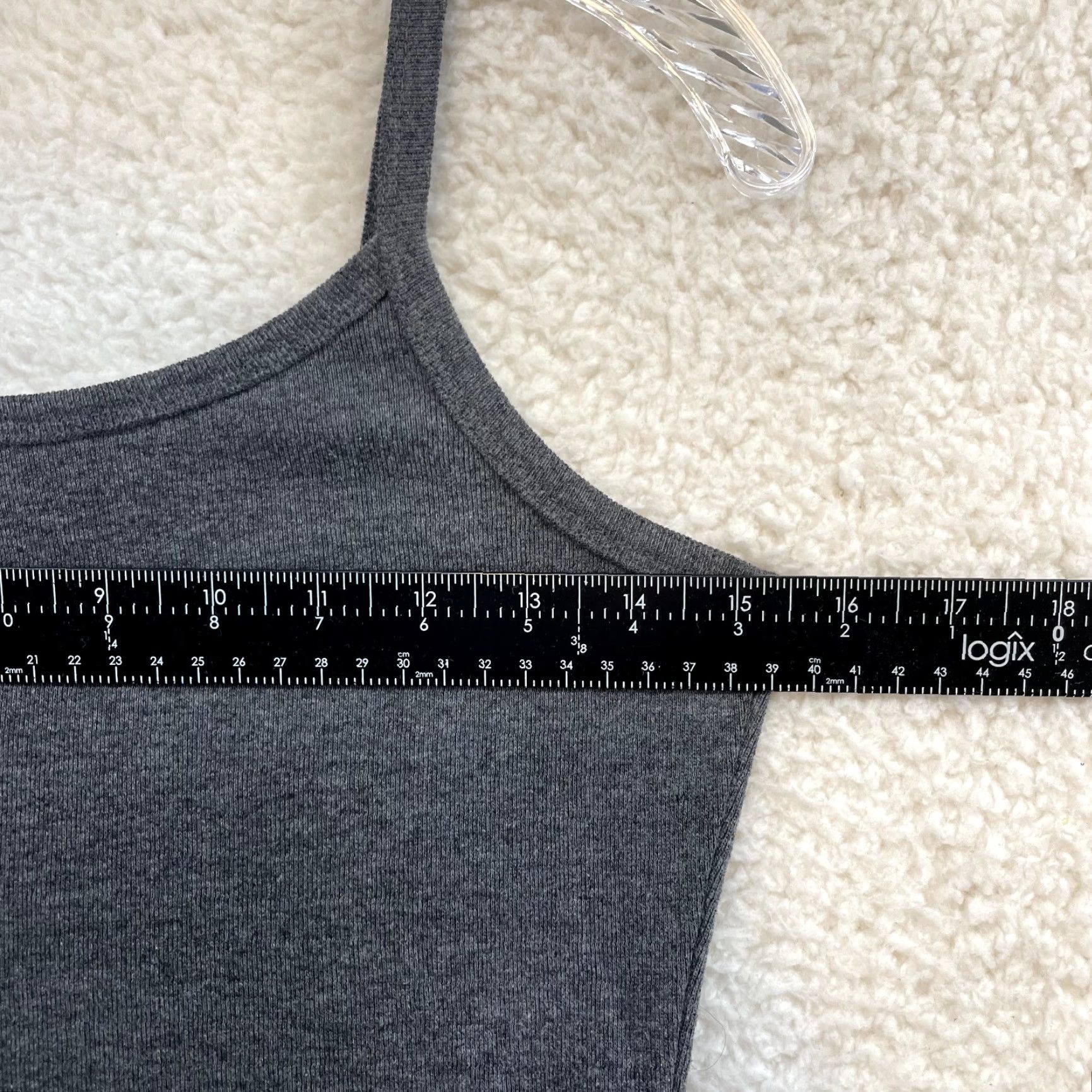 Vintage Y2K Vintage Camisole Tank Top S Grey Slinky Stretchy Fairy Grunge Whimsigoth Shirt Womens Boys Girls Size S / US 4 / IT 40 - 4 Thumbnail