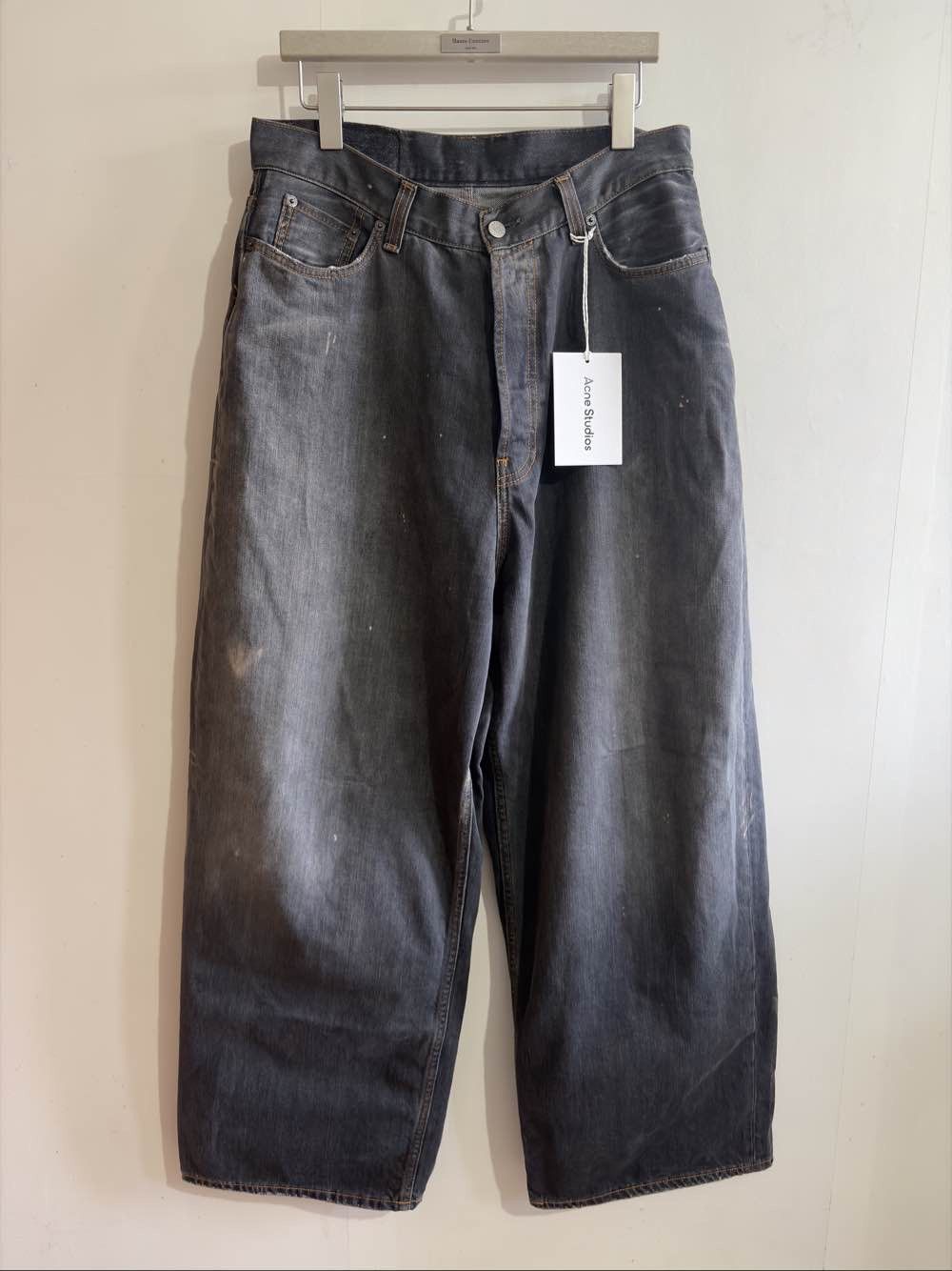 Acne Studios Acne Studios Distressed Wide Leg Jeans US 30 / EU 46 Size US 30 / EU 46 - 1 Thumbnail