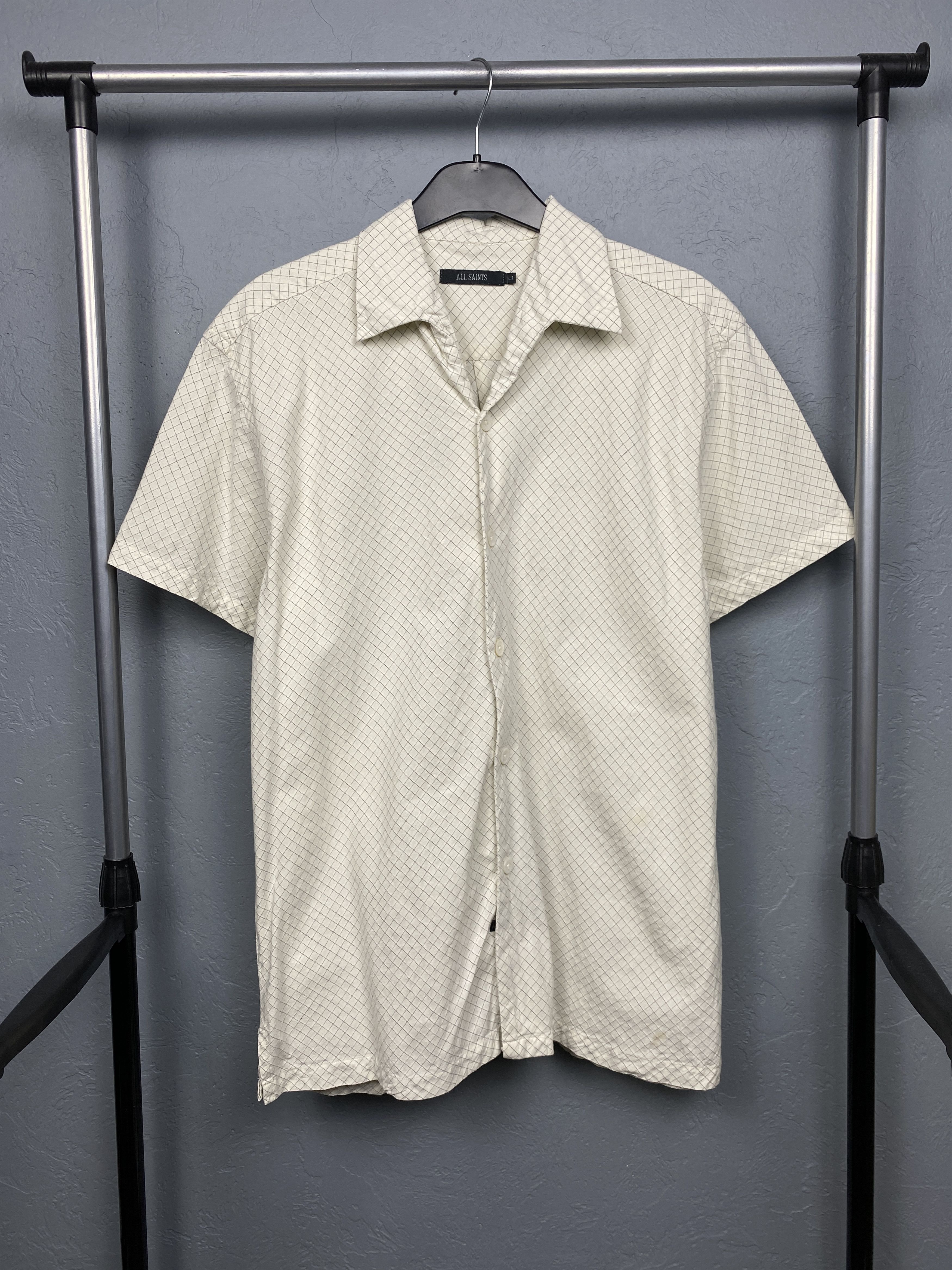 Allsaints Allsaints Vintage Mens Short Sleeve Shirt Size US L / EU 52-54 / 3 - 1 Thumbnail