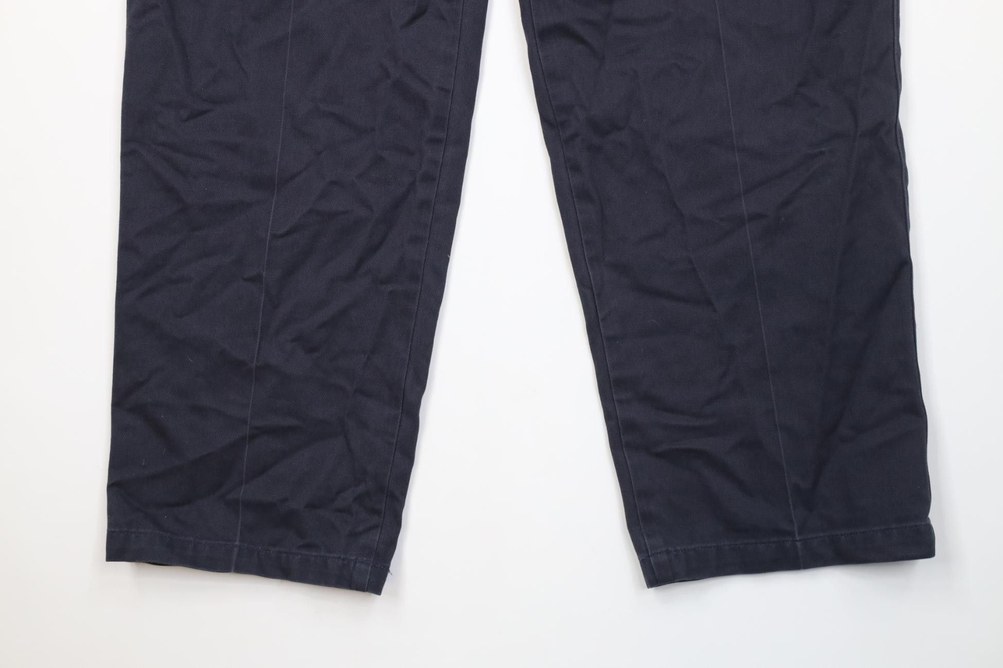 Vintage Vintage 90s Streetwear Straight Leg Chino Pants Cotton Blue Size US 34 / EU 50 - 4 Thumbnail