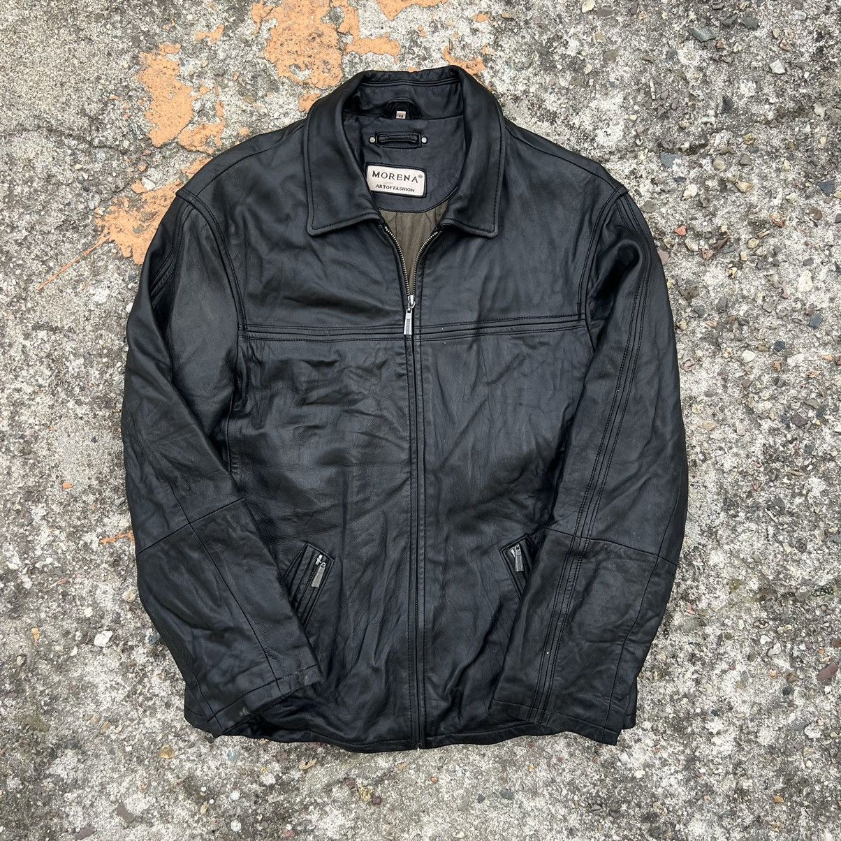 Leather × Vintage Vintage Genuine Real Leather Jacket High Quality Rock Punk Size US M / EU 48-50 / 2 - 1 Thumbnail