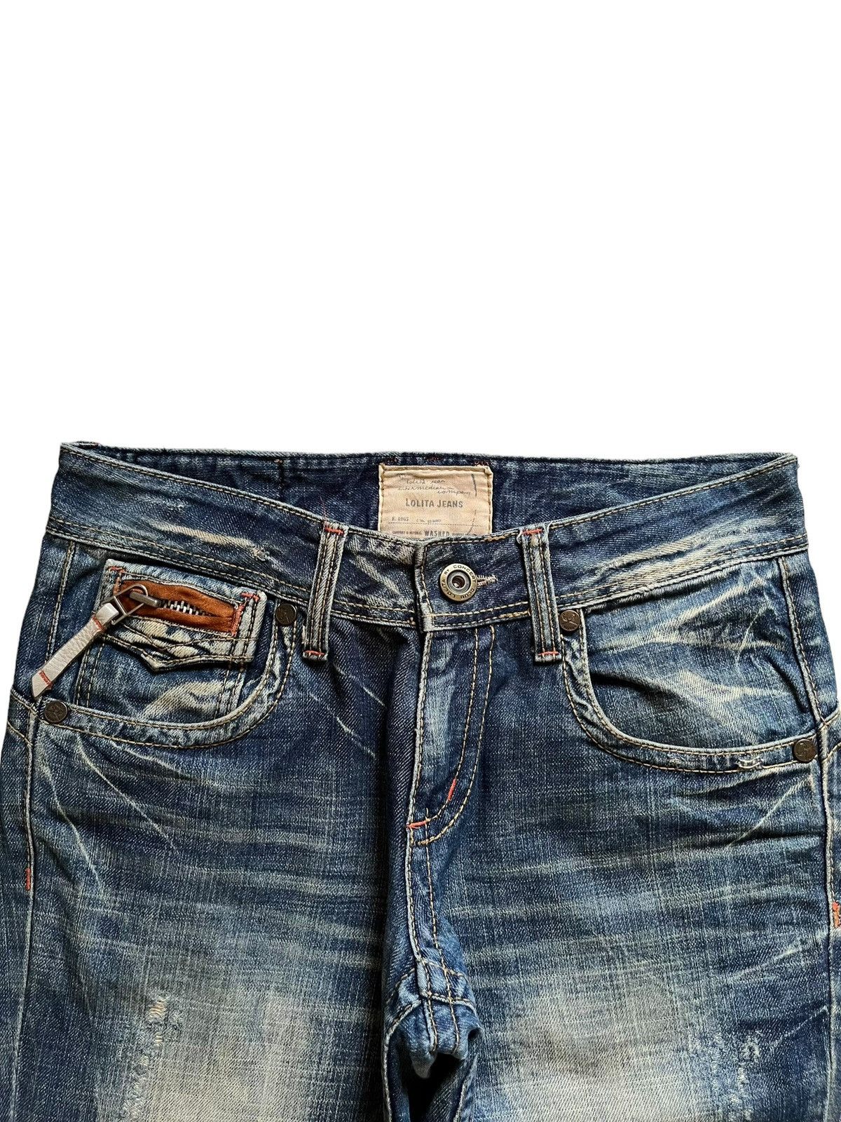 Japanese Brand Vintage Japanese Brand Rusty Mud Wash Distressed Loose Jeans Size US 33 - 4 Thumbnail