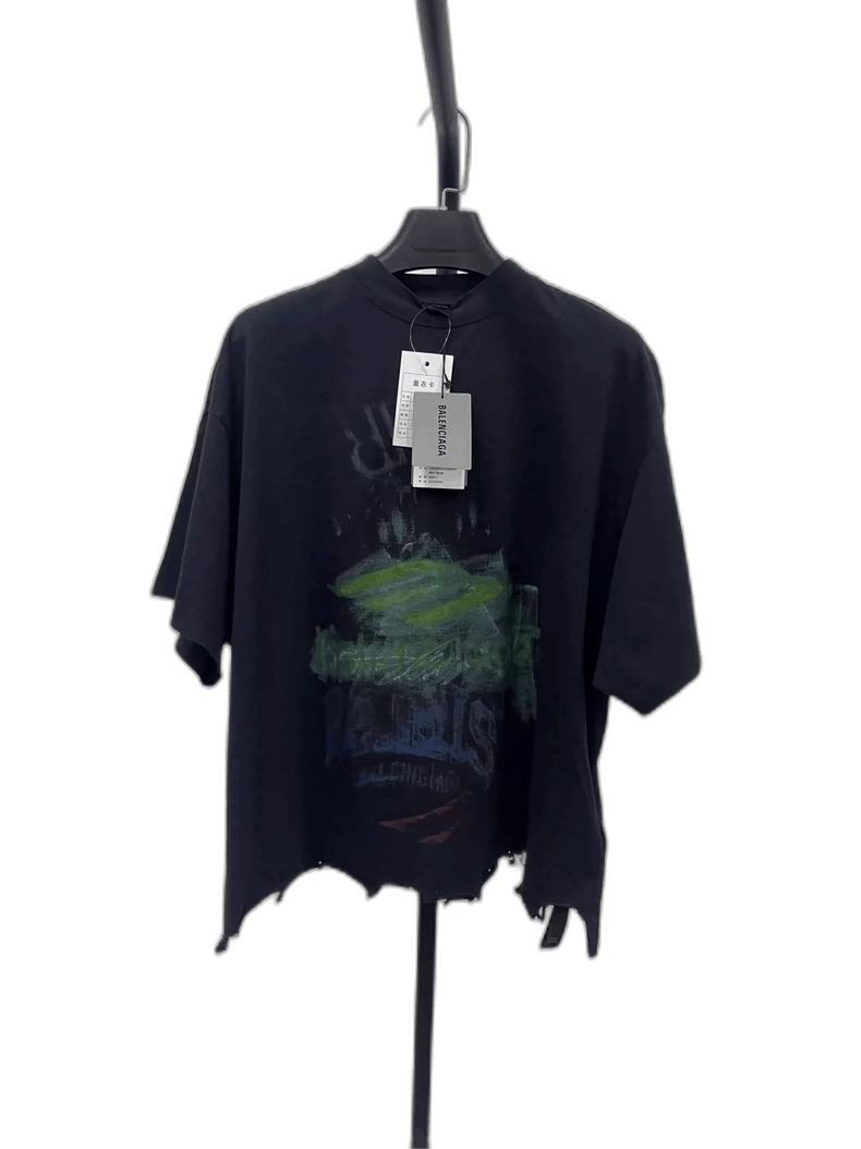 Balenciaga Balenciaga SS25 Faded Print Short Sleeve TShirt-2505 Size US M / EU 48-50 / 2 - 1 Thumbnail