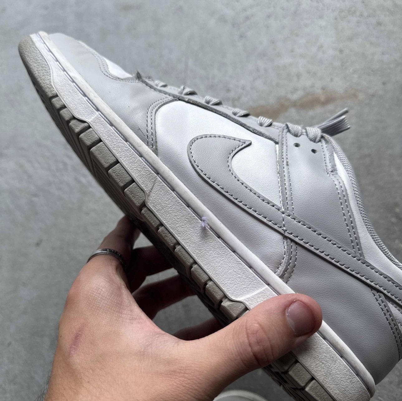 Nike Nike Dunk Low 'Grey Fog' Size US 11 / EU 44 - 7 Thumbnail