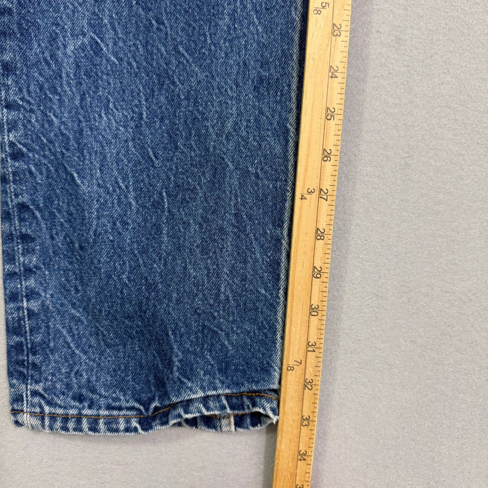 Levi's Vintage Levis 501 Jeans Men's 30x33 Measured Blue USA 90s Size US 30 / EU 46 - 9 Thumbnail