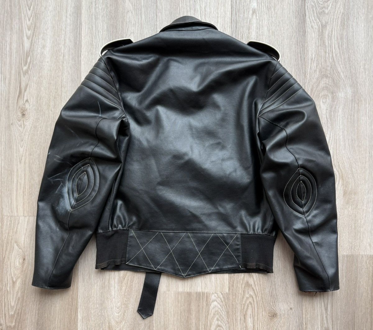 AMI Rare Vintage AMI Black Leather Racing Biker Jacket Size US L / EU 52-54 / 3 - 13 Thumbnail