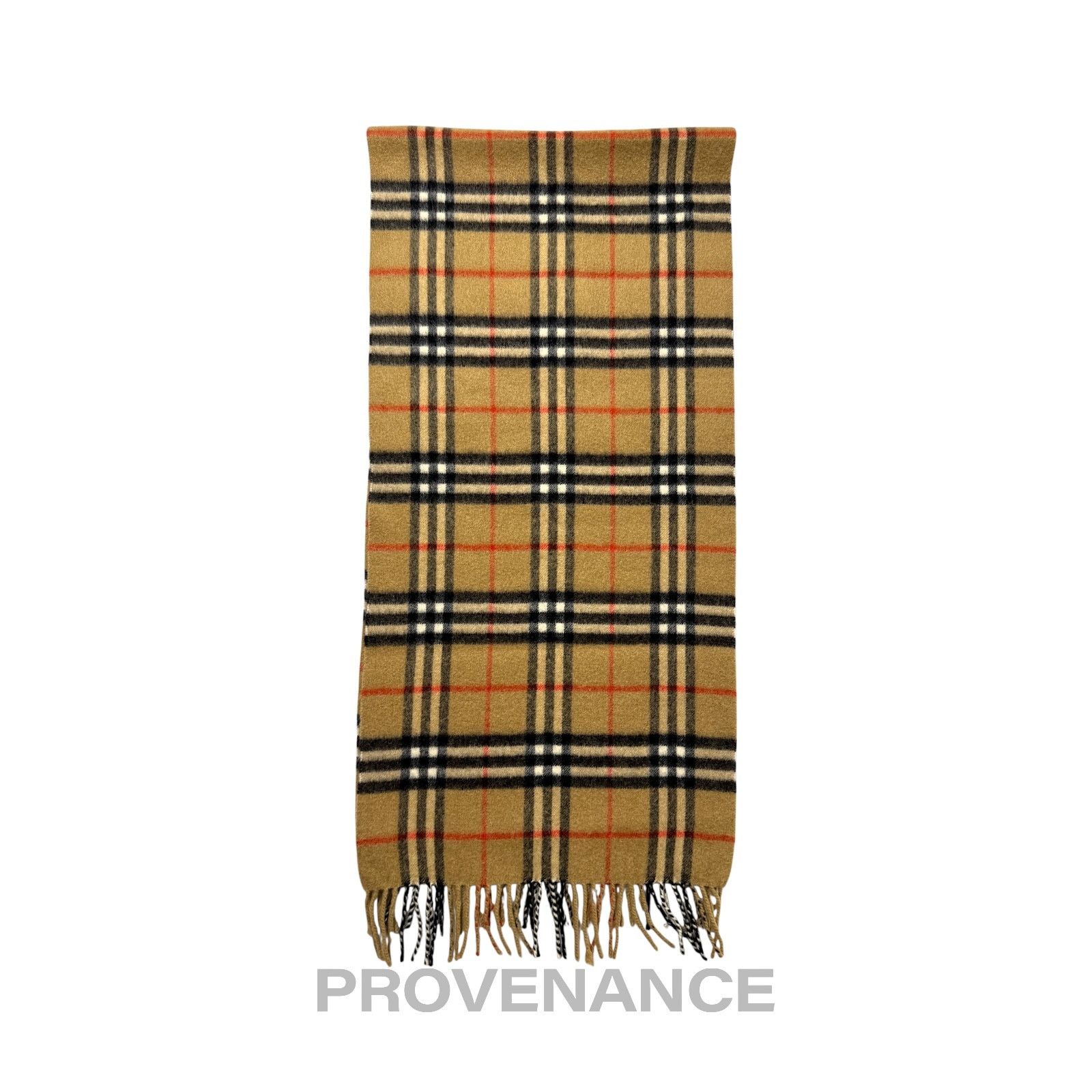Burberry 🔴 Vintage Burberrys Scarf Nova Check 100% PURE CASHMERE Size ONE SIZE - 4 Thumbnail