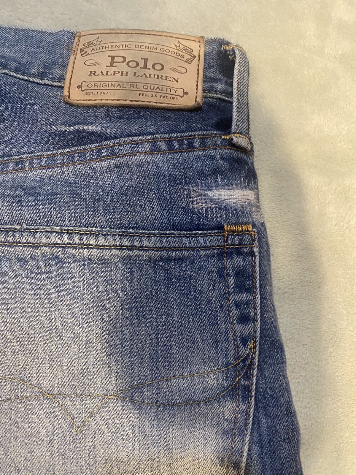 Polo Ralph Lauren vintage Polo Ralph Lauren distressed demin Size US 34 / EU 50 - 17 Thumbnail