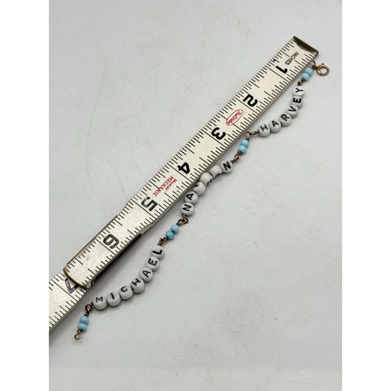 Vintage Vintage gold filled beaded name bracelet Size ONE SIZE - 4 Thumbnail