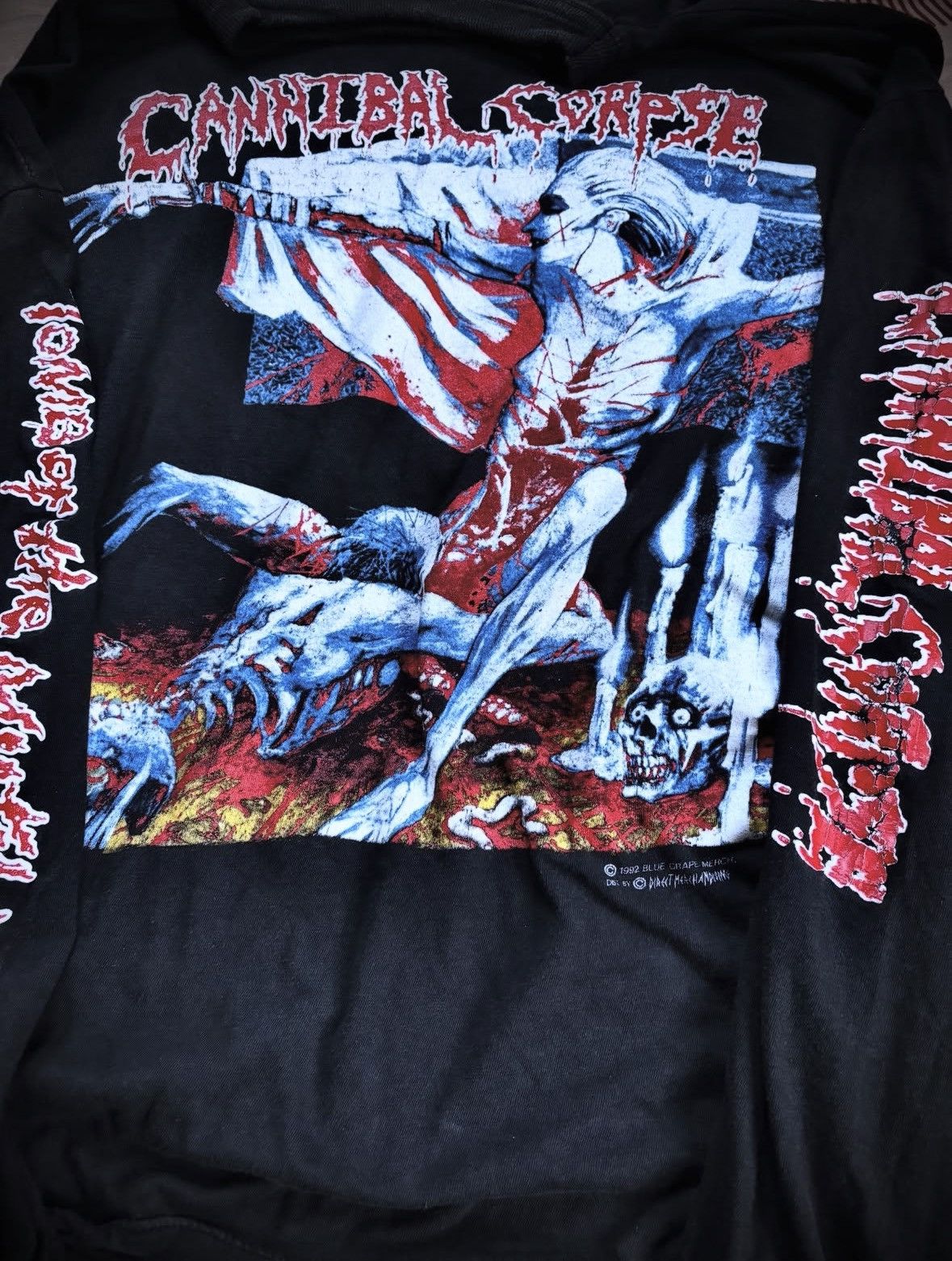 Band Tees Cannibal Corpse - European Tour 1993's Size US XL / EU 56 / 4 - 1 Thumbnail