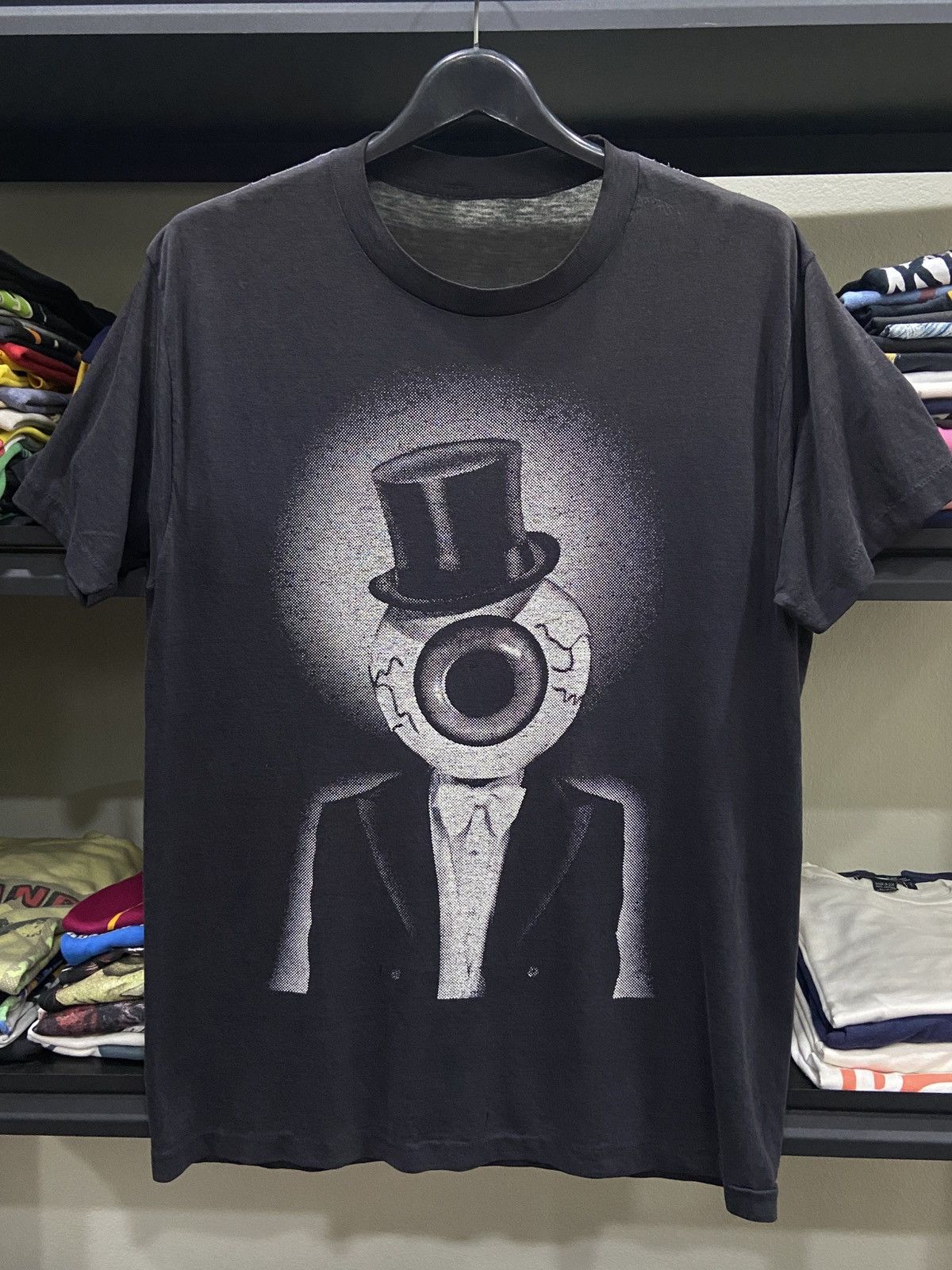 Band Tees × Vintage Vintage 80s The Residents Eyeball Art Rock Band TShirt Size US XL / EU 56 / 4 - 1 Thumbnail