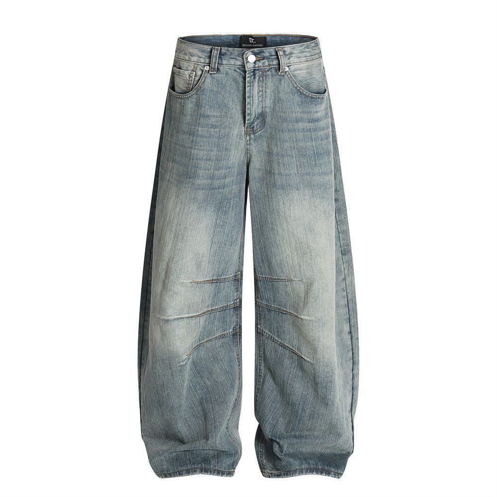 Japanese Brand × Jean American punk distressed washed scimitar jeans Size US 32 / EU 48 - 1 Thumbnail