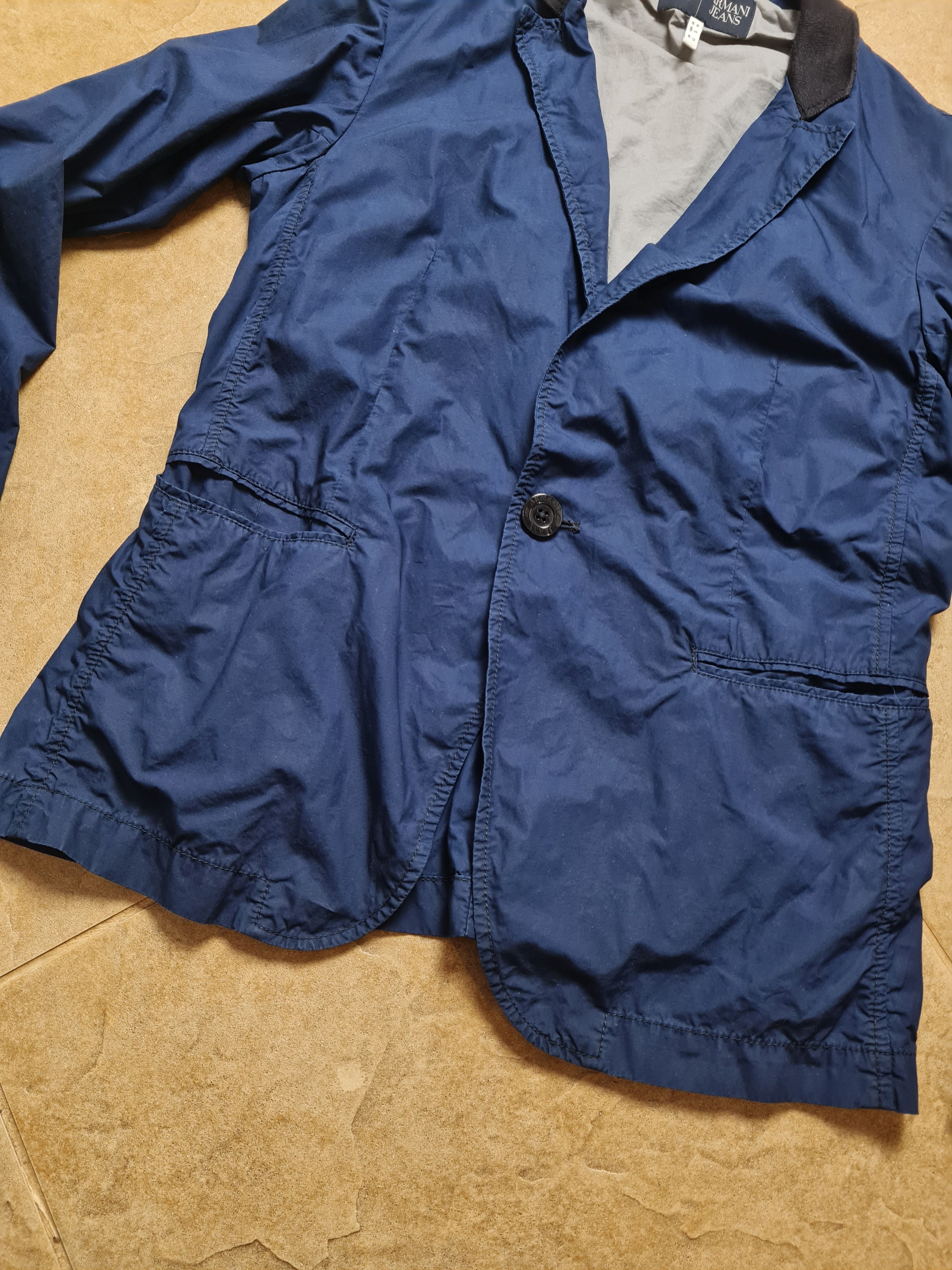 Armani Vintage Jackets ARMANI JEANS unisex Blazer Jacket Blue Size US S / EU 44-46 / 1 - 12 Thumbnail