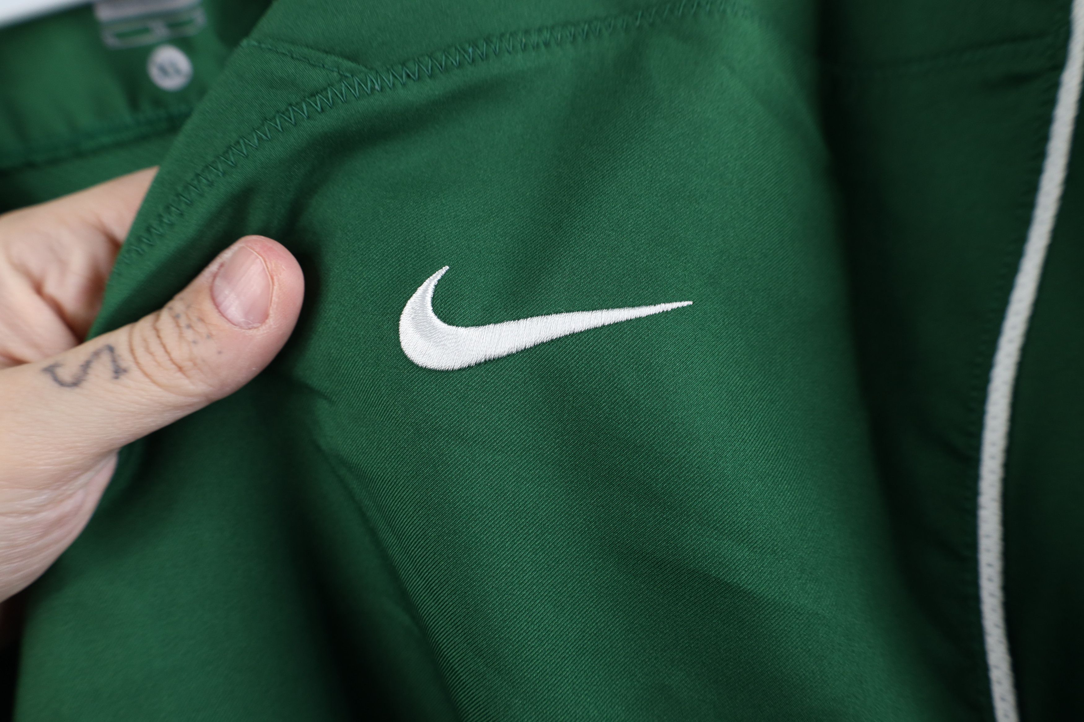 Nike × Vintage Vintage Y2K Nike Mini Swoosh Short Sleeve Pullover Jacket Size US XL / EU 56 / 4 - 4 Thumbnail