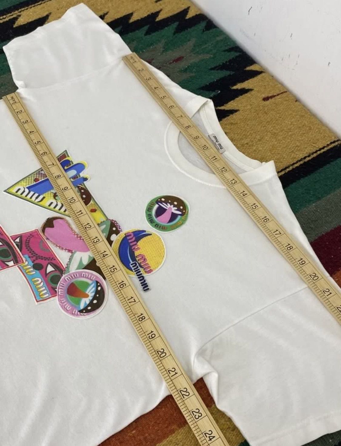 Miu Miu Miu miu mushroom logo tshirt Size L / US 10 / IT 46 - 3 Thumbnail