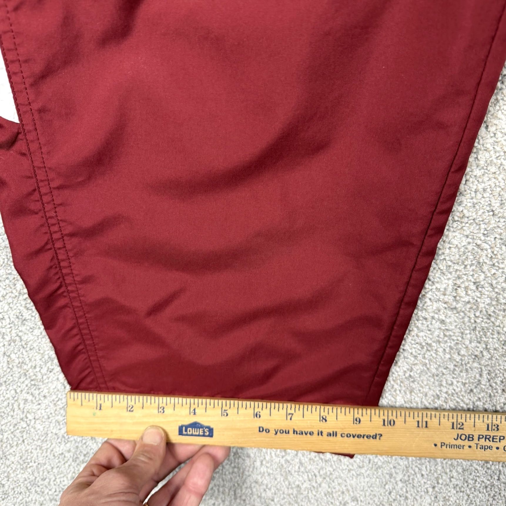 Reebok VINTAGE Reebok Track Pants Mens XL Red Side Stripe Zip Ankle Pockets Athletic Slim Straight Size US 36 / EU 52 - 3 Thumbnail