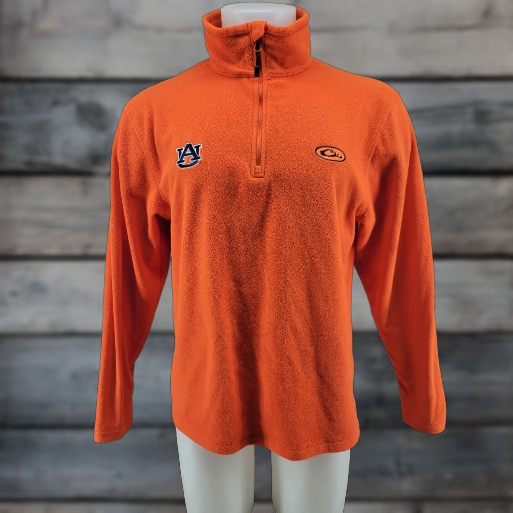Vintage Auburn Tigers Orange Drake Waterfowl 1/4 Zip Fleece Pullover M Shirt Men Baseball Football Tigers Womens Size US M / EU 48-50 / 2 - 1 Thumbnail