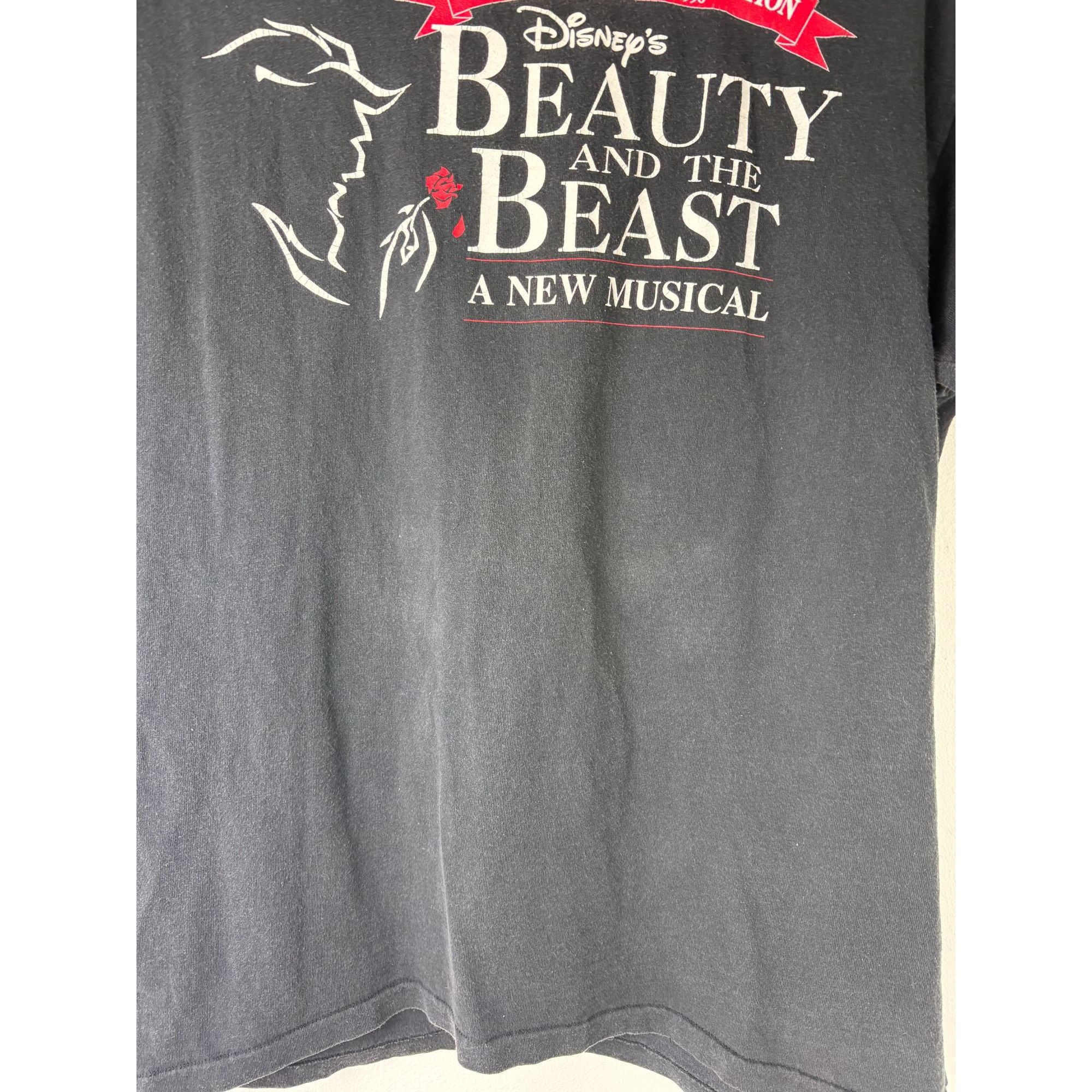 Disney Vintage 90s Beauty and the Beast Musical Disney T Size L / US 10 / IT 46 - 5 Thumbnail