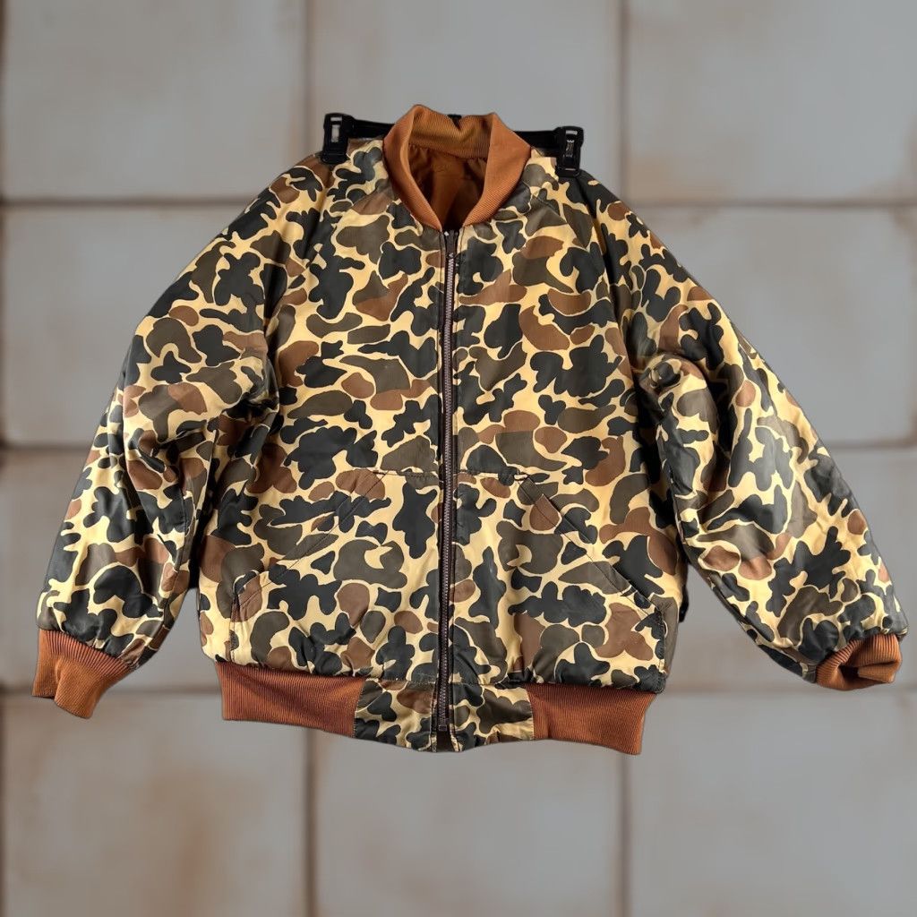 Vintage VINTAGE VTG 10X Duck Camouflage Bomber Jacket Mens M Reversible Hunting Outdoor READ Size US M / EU 48-50 / 2 - 1 Thumbnail