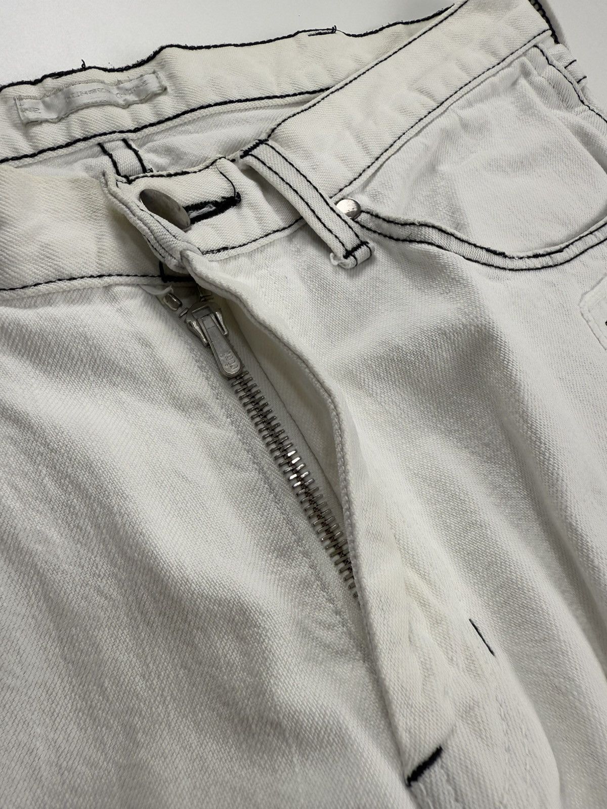 Number (N)ine Number (N)ine S/S’02 The Modern Age Patch Denim Jeans Size US 30 / EU 46 - 9 Thumbnail