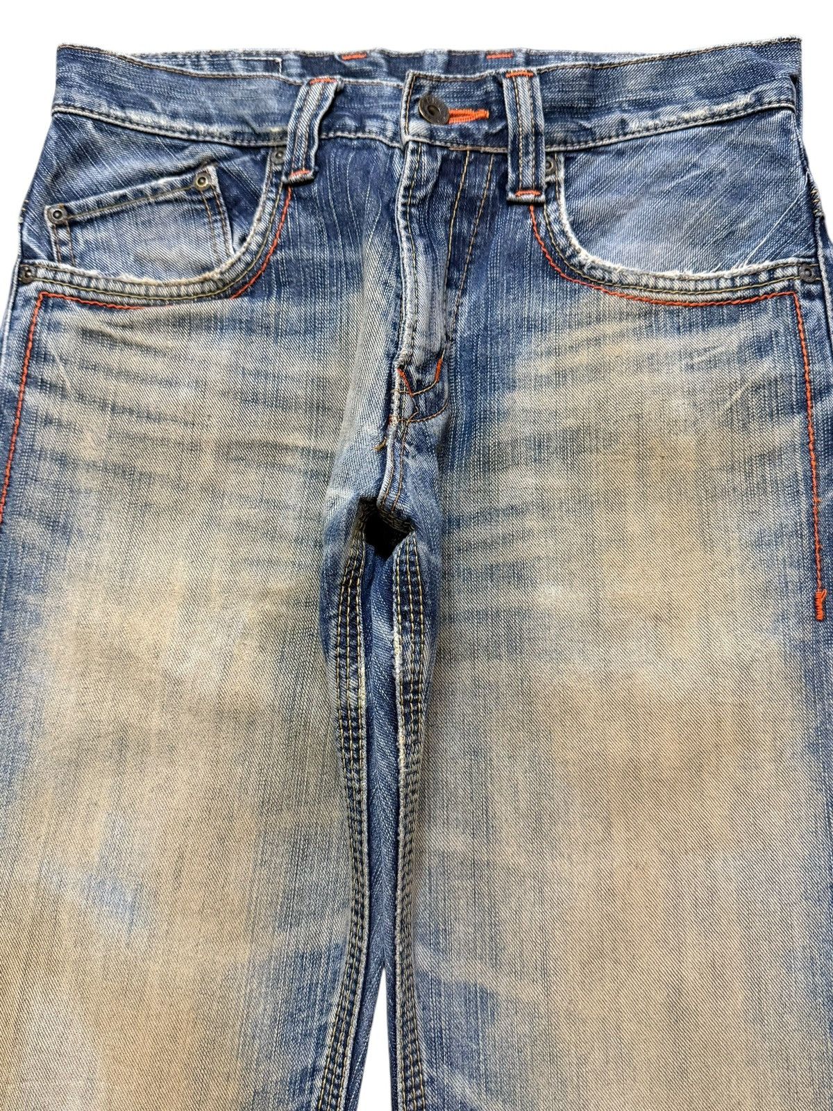 Edwin Vintage 90s Edwin XV Buckle Mud Wash Faded Wide Leg Baggy Size US 29 - 3 Thumbnail