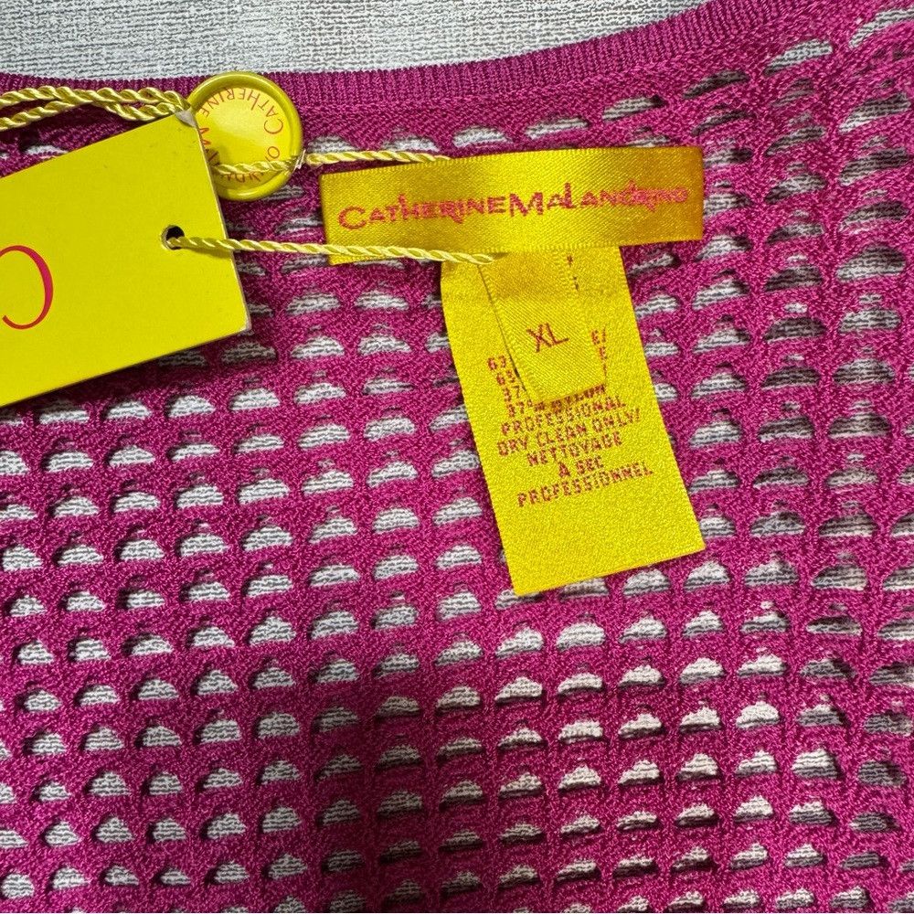 Other NWT New $195 Catherine Malandrino V-Neck Knit Strawberry To Size XL / US 12-14 / IT 48-50 - 6 Thumbnail
