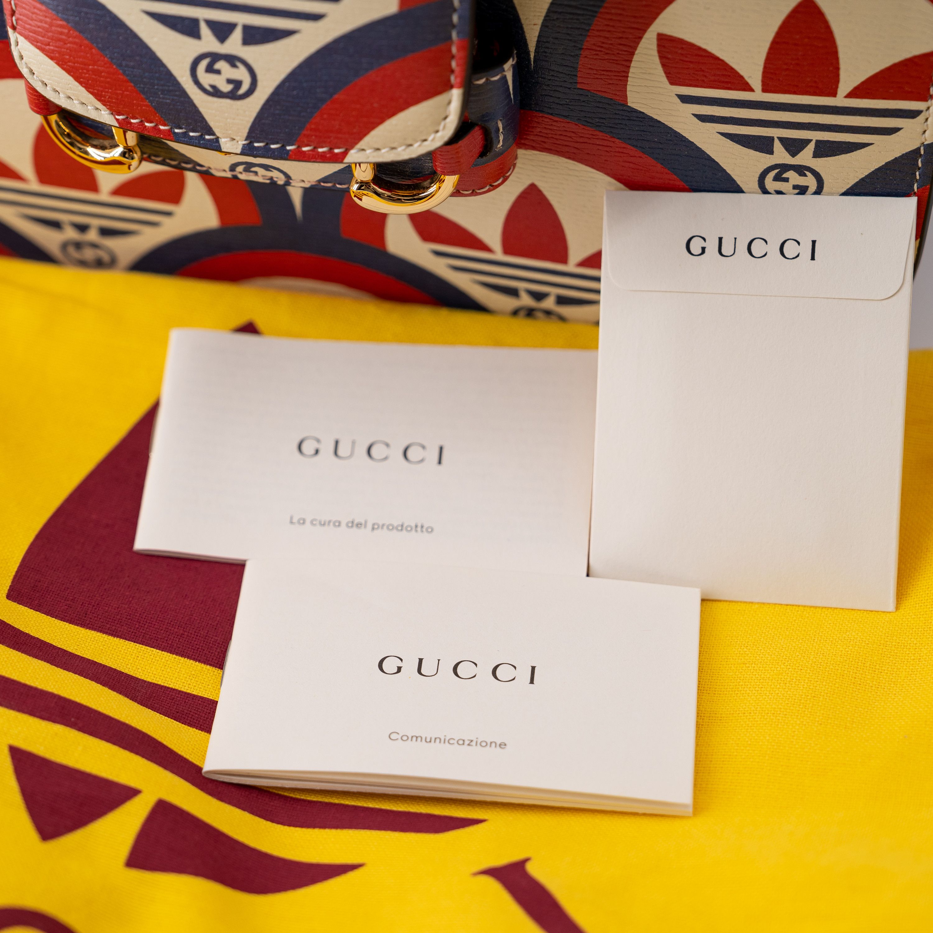 Gucci adidas Gucci Horsebit 1955 Shoulder Bag Blue Red Leather Size ONE SIZE - 9 Thumbnail