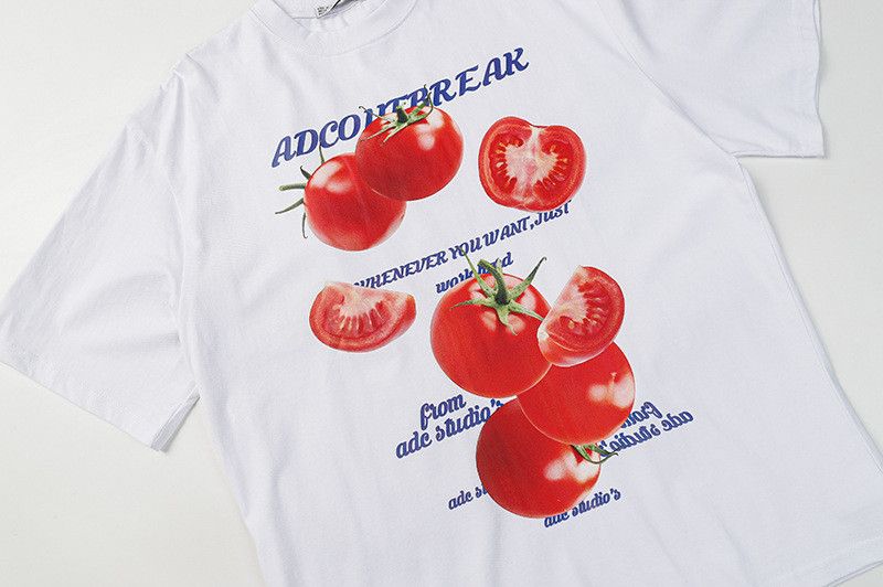 Japanese Brand Men's American Vintage Tomato-Print T-Shirt Size US M / EU 48-50 / 2 - 3 Thumbnail