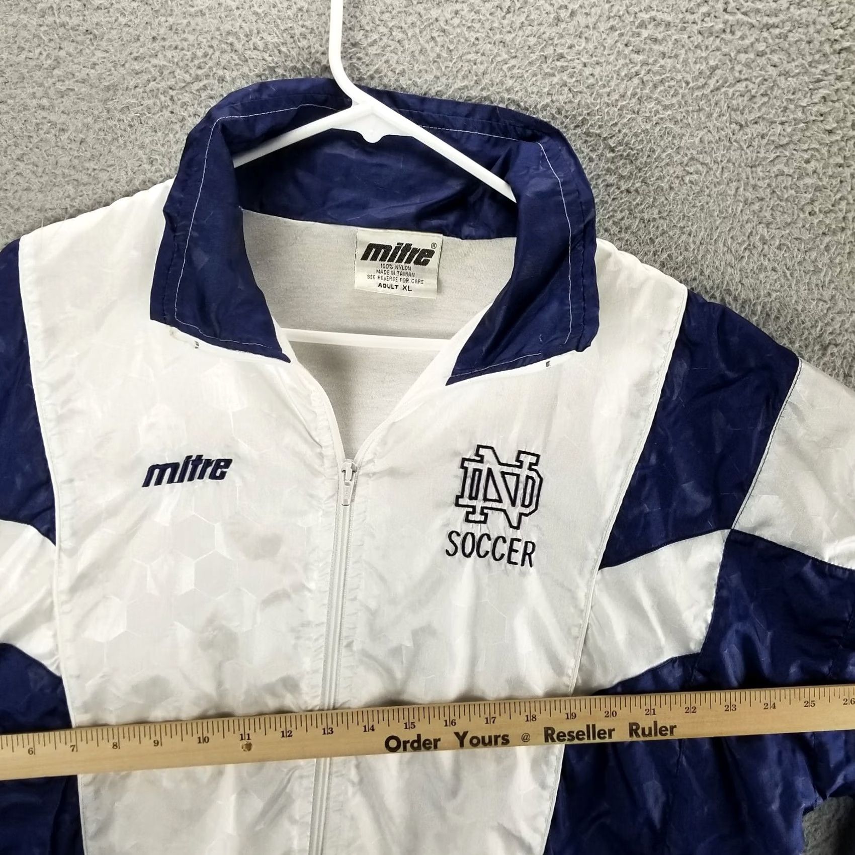 Vintage VINTAGE Notre Dame Fighting Irish Jacket Men XL Soccer All Over Print Mitre Wind Jacket Size US XL / EU 56 / 4 - 6 Thumbnail