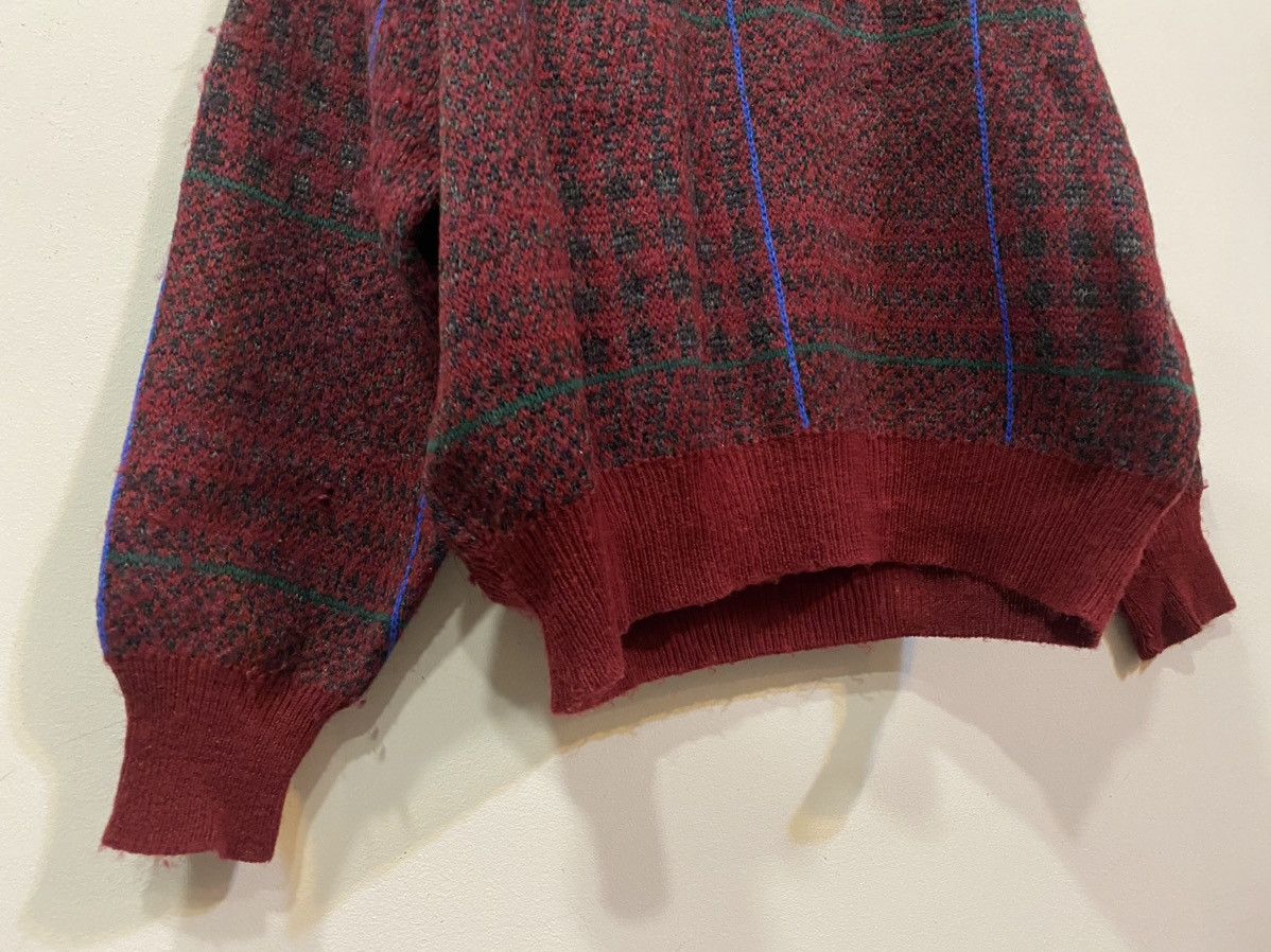 Yves Saint Laurent 90’s Wool YSL Sweater Burgundy Size US M / EU 48-50 / 2 - 8 Thumbnail