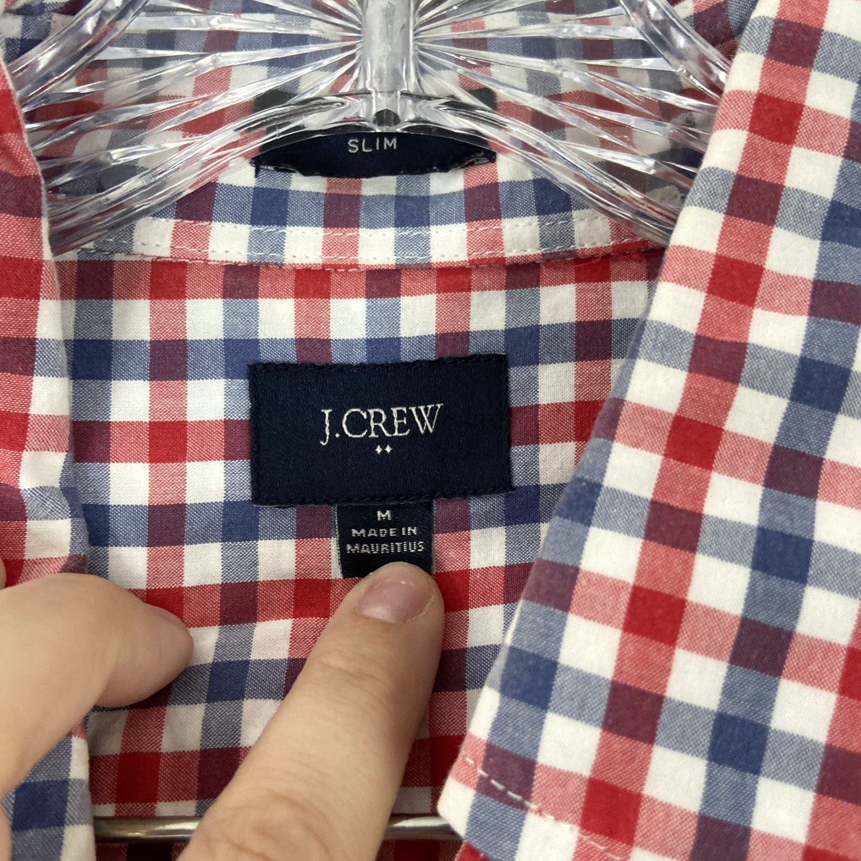 J.Crew J. Crew Button-Up Shirt Plaid Long Sleeve Men’s M Blue Red Multicolor Cotton Shirt Size US M / EU 48-50 / 2 - 6 Thumbnail
