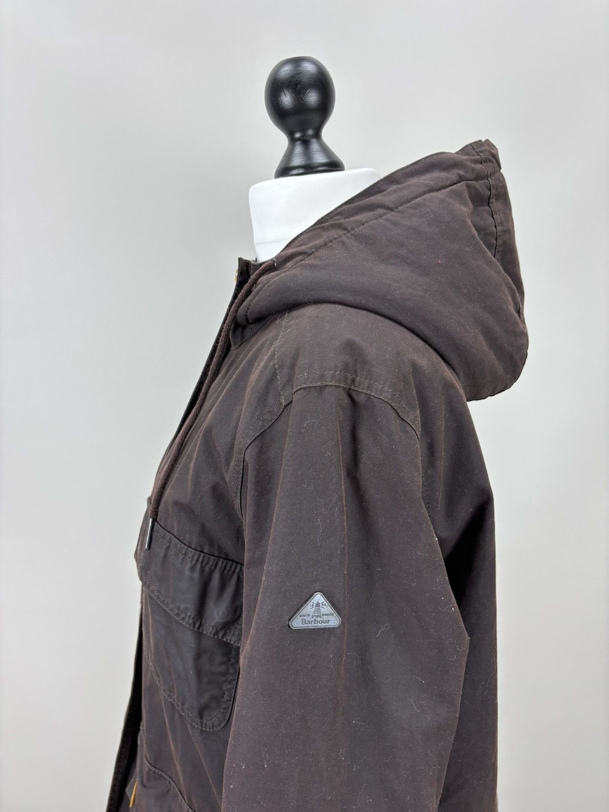 Barbour Womens waxed jacket Barbour Bethwin Size 42 Color Brown Size XL / US 12-14 / IT 48-50 - 10 Thumbnail