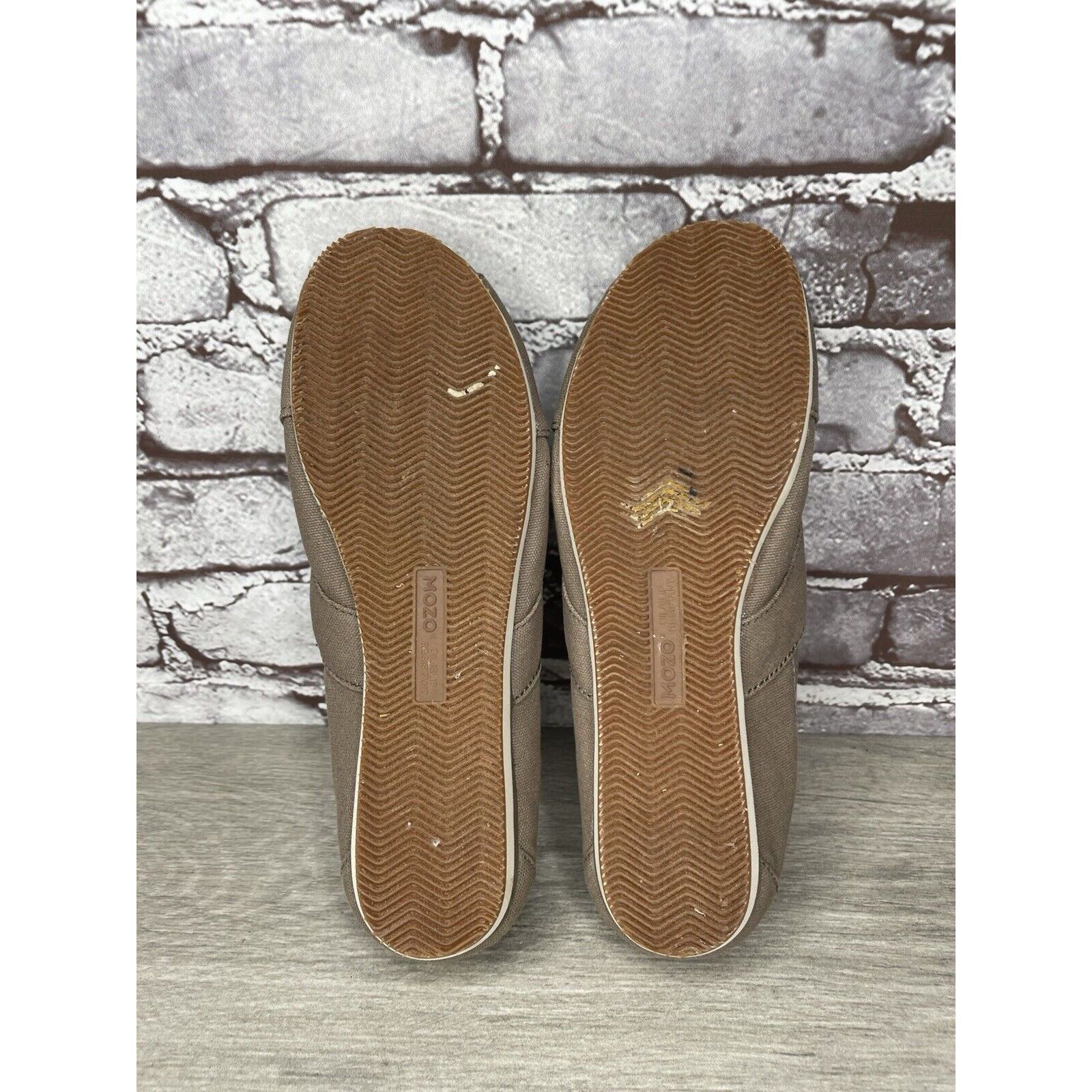 Other Mozo Taupe Canvas Fabric Comfort Slip Ballet Flats Shoes Wom Size US 8 / IT 38 - 8 Thumbnail