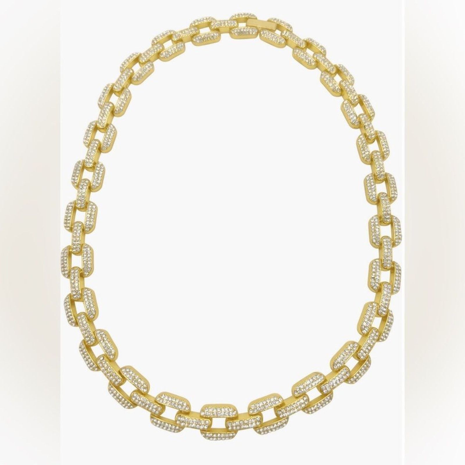 Nordstrom Adornia Pavé Cubic Zirconia 14K Gold Plated Necklace Size ONE SIZE - 5 Thumbnail