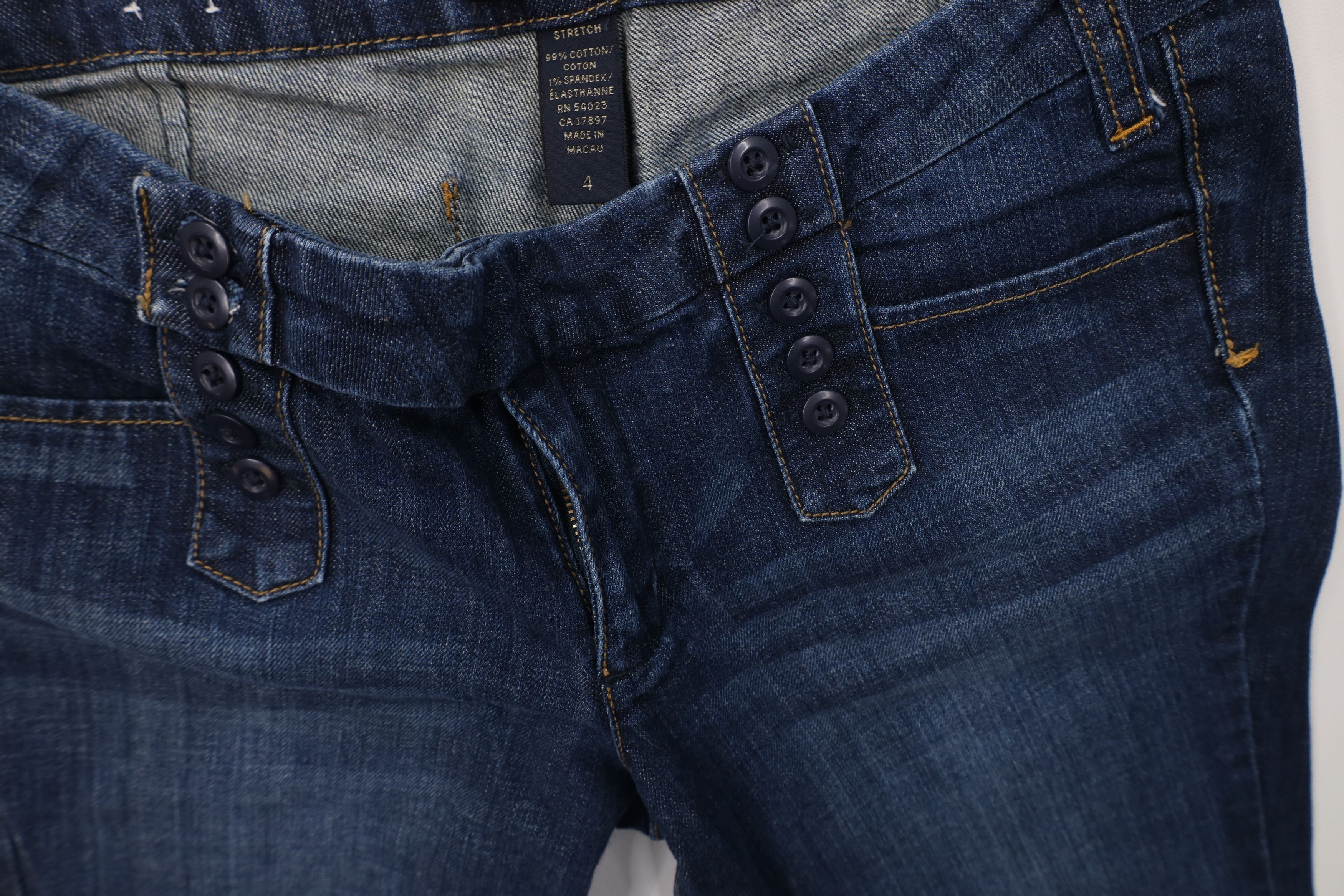 Banana Republic Vintage Y2K Banana Republic Flared Wide Leg Jeans Blue Size 27" / US 4 / IT 40 - 8 Thumbnail