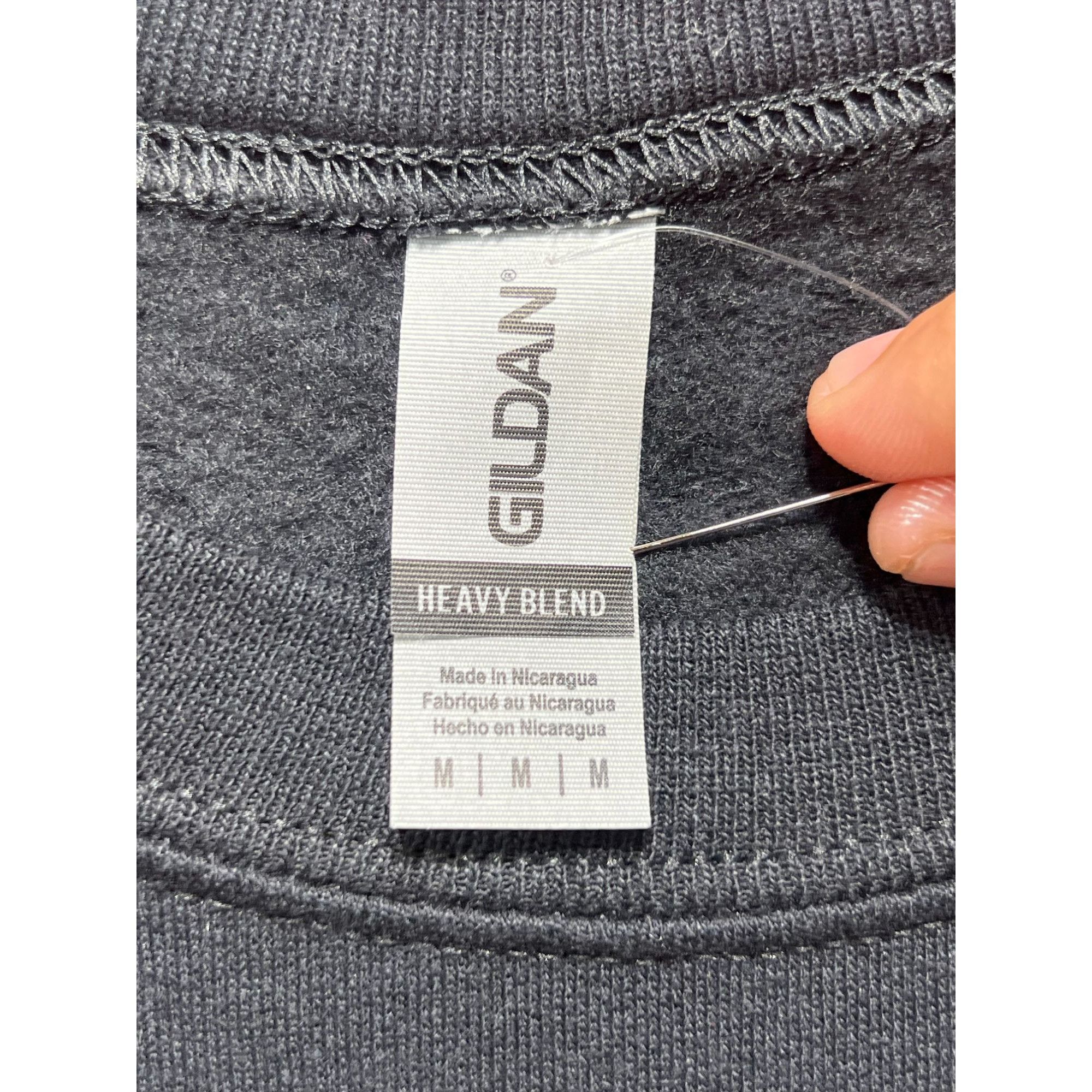 Gildan Gildan - Women's Long Sleeve Printed Sweatshirt - Black - Me Size M / US 6-8 / IT 42-44 - 7 Thumbnail