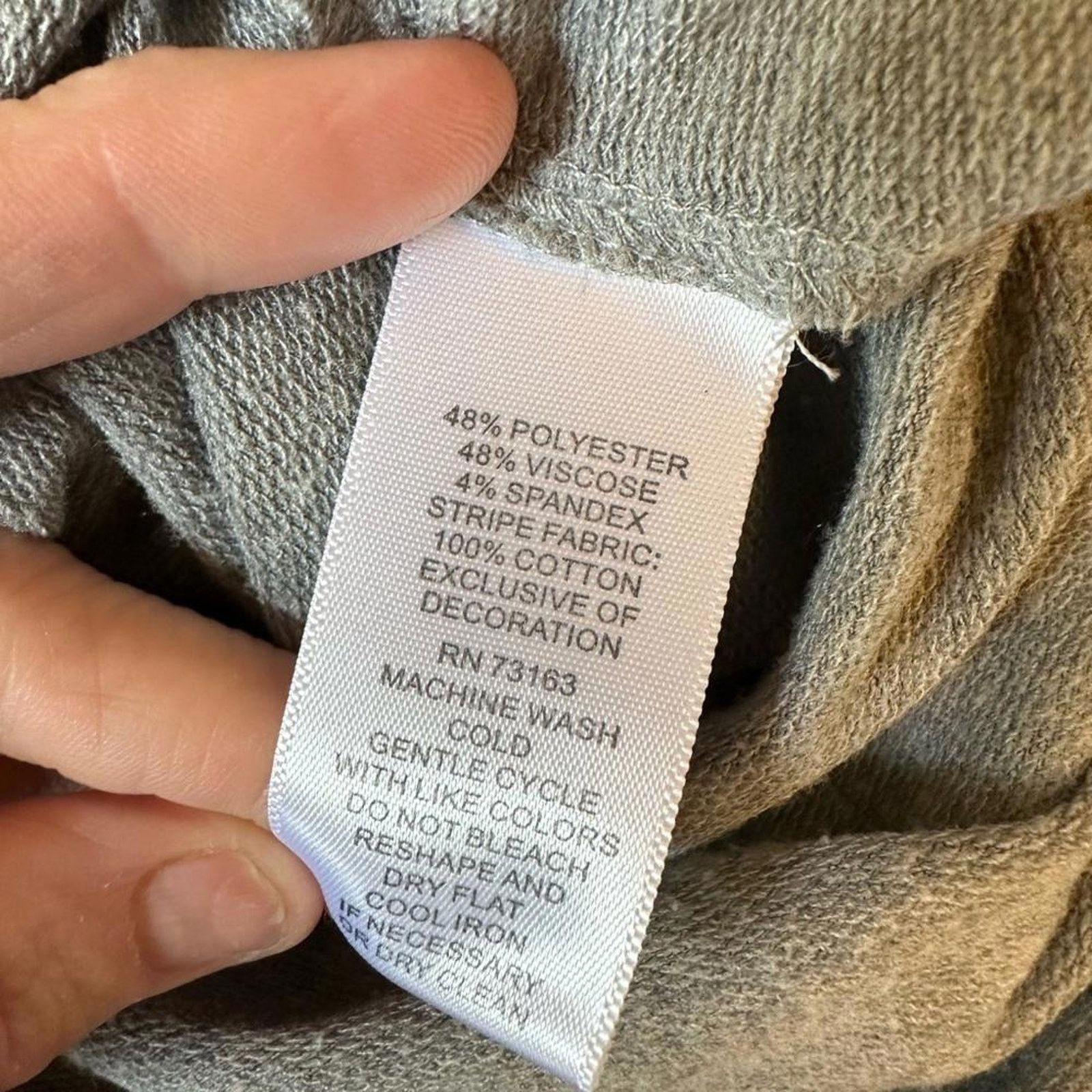 SSENSE Spense Women's Stylish Gray Dress with Ruffled Sleeves Size XL / US 12-14 / IT 48-50 - 6 Thumbnail