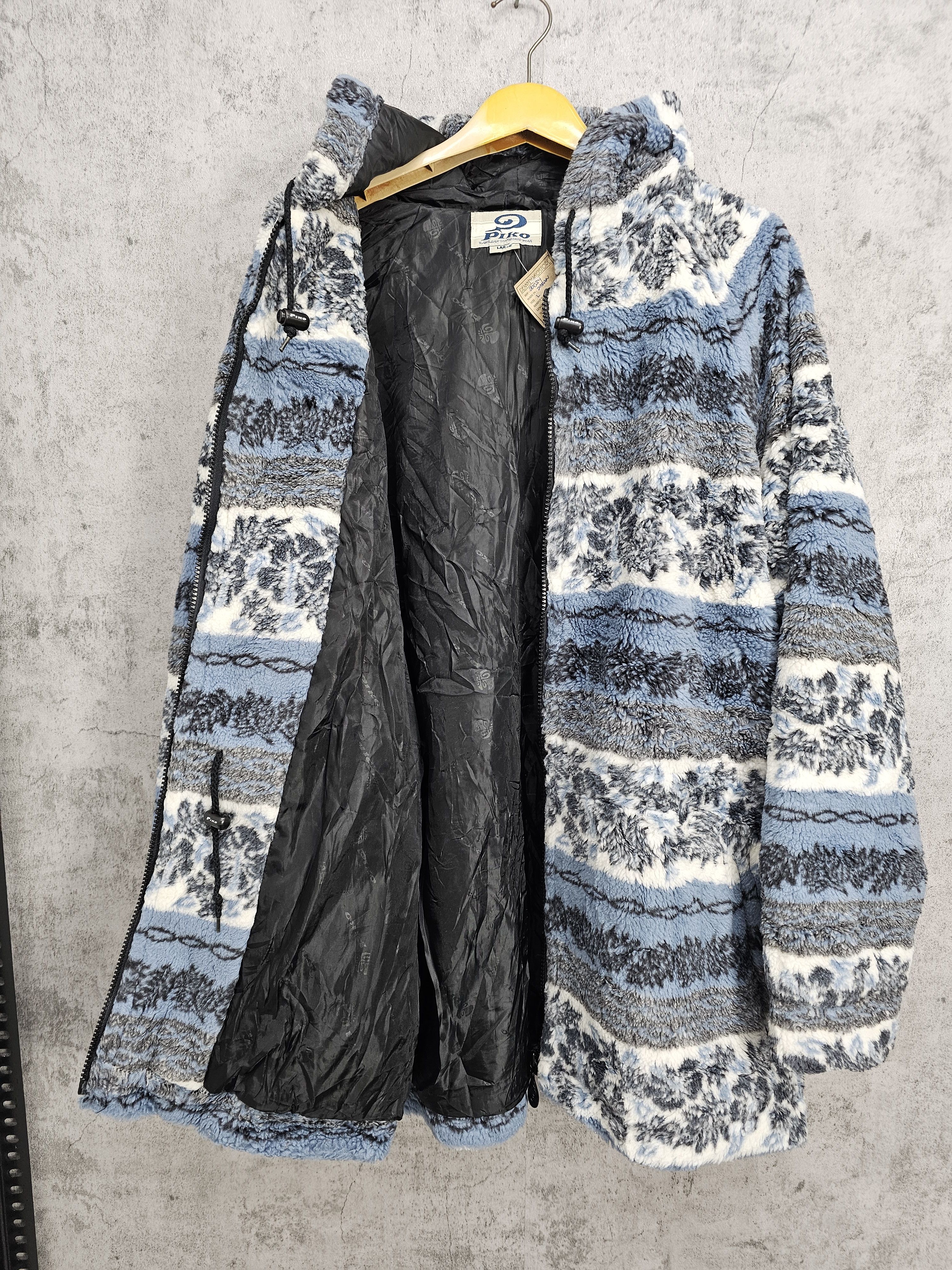 Japanese Brand PIKO Hawaiian Longboard Wear Striped Fleece Jacket J0039 Size US L / EU 52-54 / 3 - 8 Thumbnail