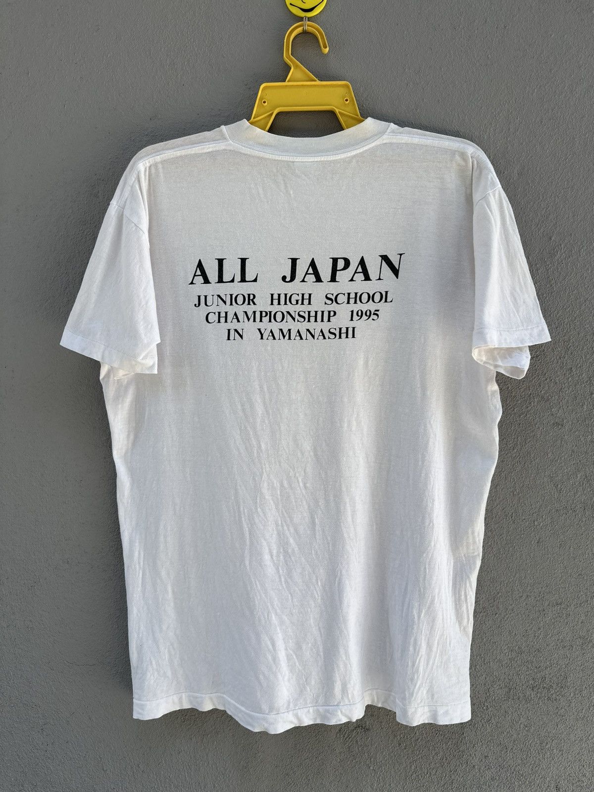 Nike Vintage 90s Nike Air All Japan Yamanashi Faded Tee Size US L / EU 52-54 / 3 - 2 Thumbnail