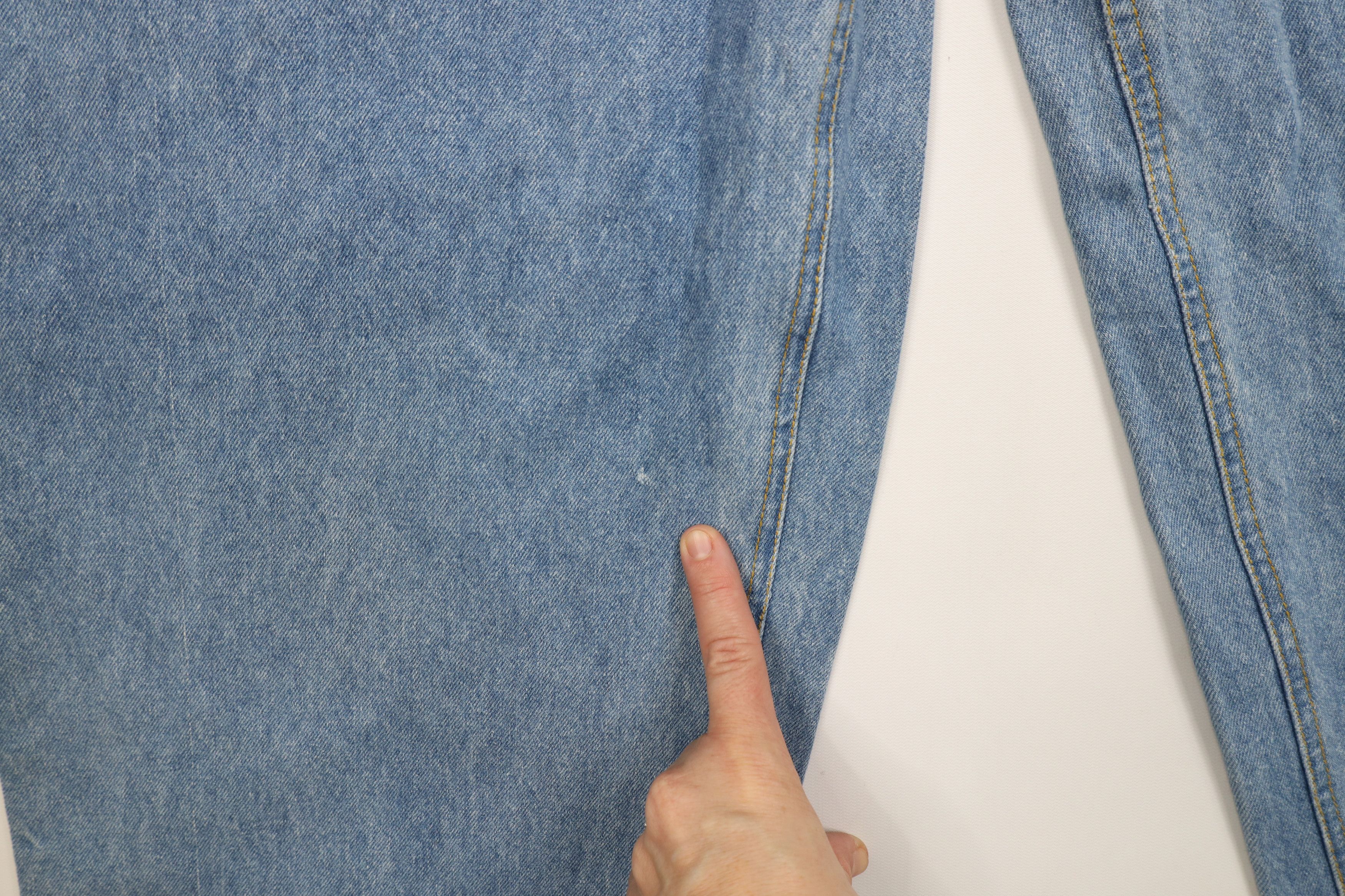 Vintage Deadstock Vintage 90s Streetwear Fit Denim Jeans Blue Cotton Size US 36 / EU 52 - 5 Thumbnail