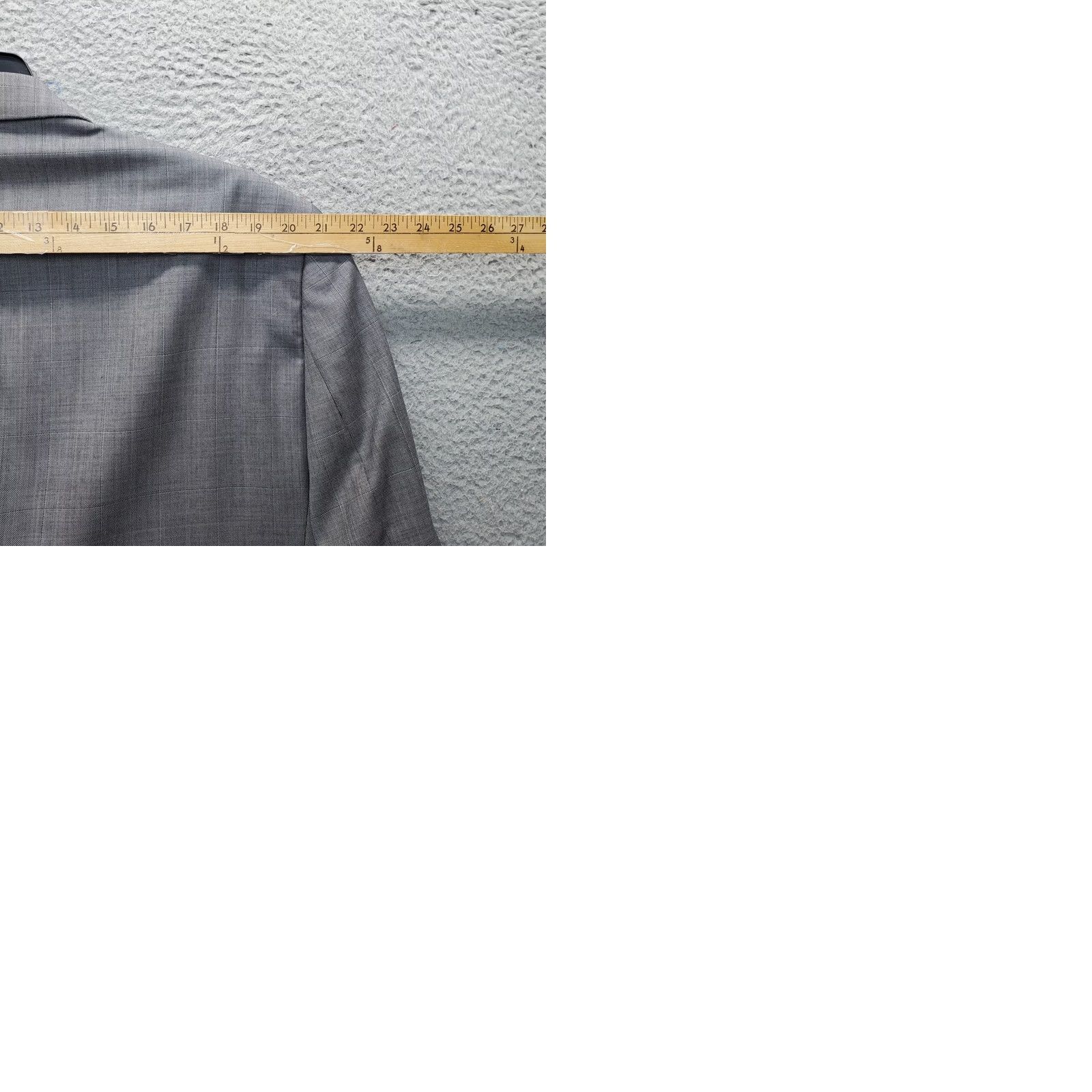 Joseph Joseph & Feiss Blazer Jacket Mens Size 46 Multicolor Check Notch Lapel Single Breasted Blazer Size 46R - 9 Thumbnail