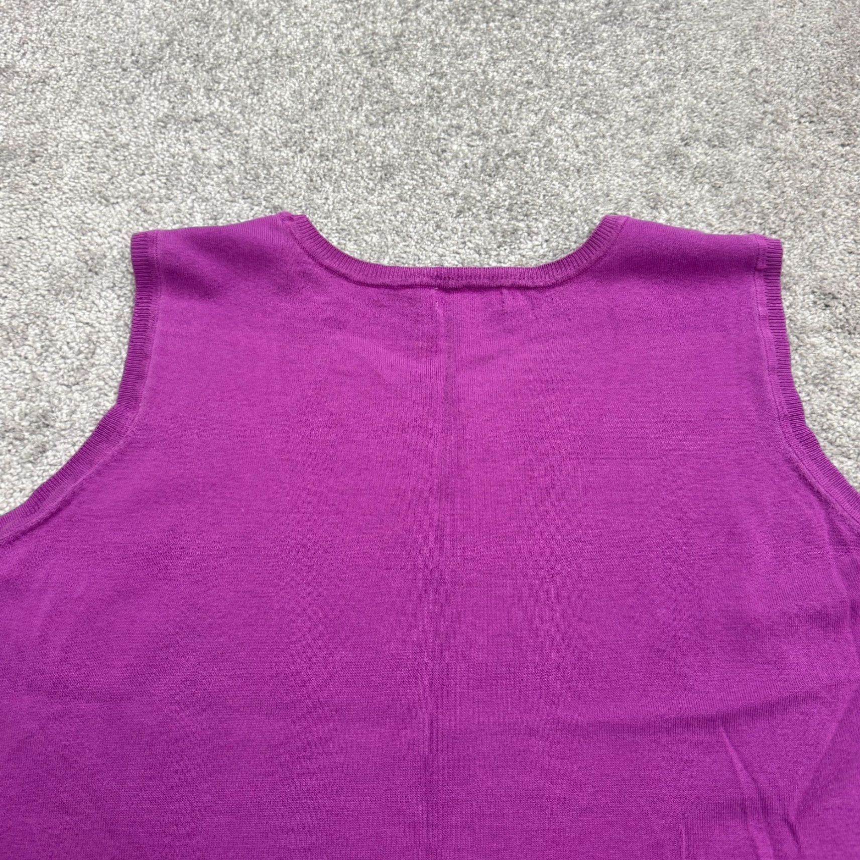 Charter Club VINTAGE Charter Club Y2K Silk Blend Knit Tank Top Women 2X Purple Crew Neck Casual Vest Size XXL / US 16-18 / IT 52-54 - 3 Thumbnail