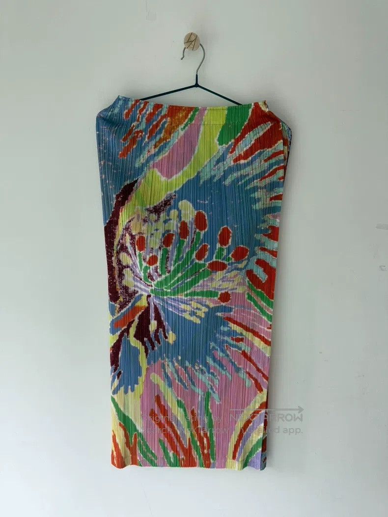 Issey Miyake Issey Miyake size:5 Frost Pattern Midi Skirt Size 22" - 1 Thumbnail